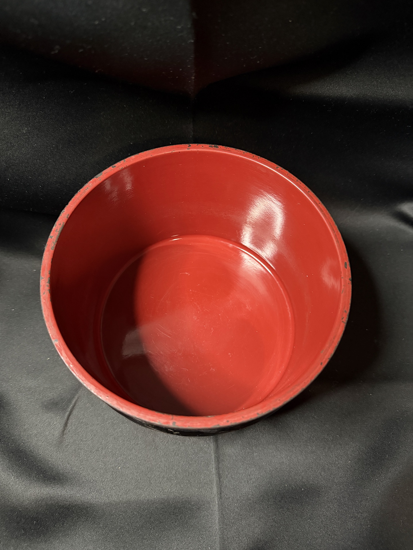 Decorative black lacquered Sake bowl - image 2 of 5