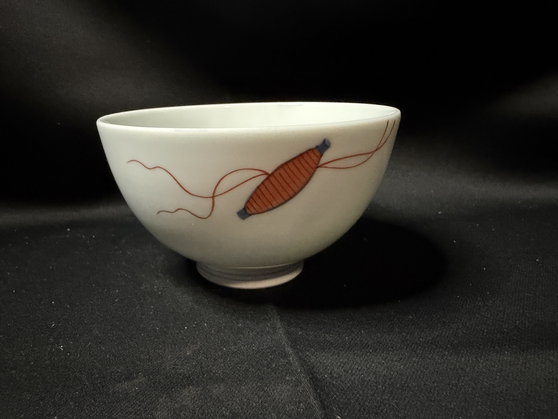 vintage Japanese hand-painted ceramic bowl - image 1 of 3