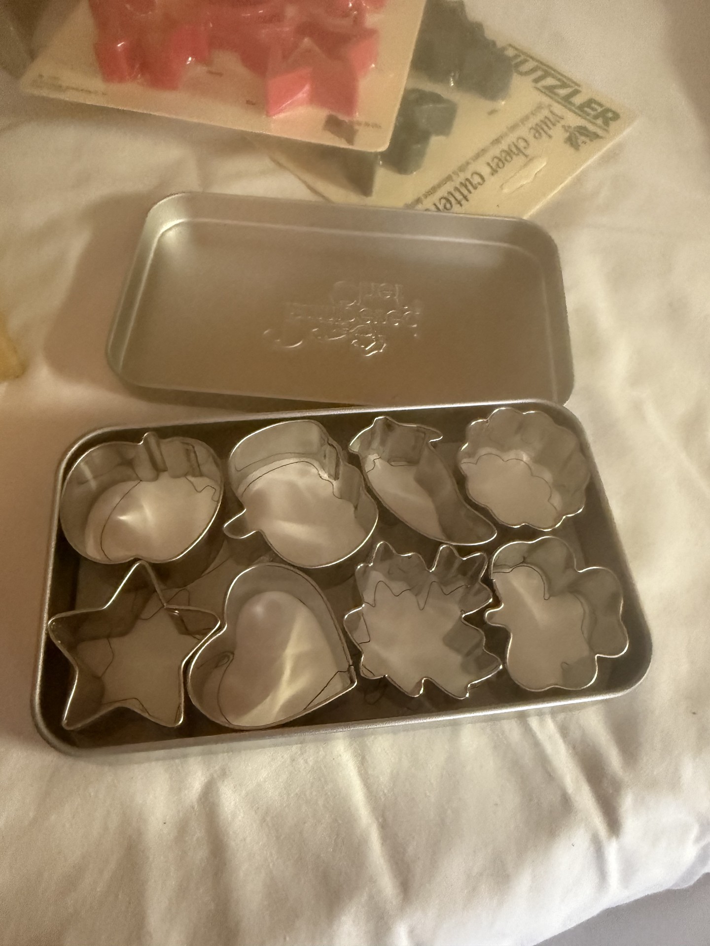 Assorted cookie cutters and cake decorating tools - image 2 of 7