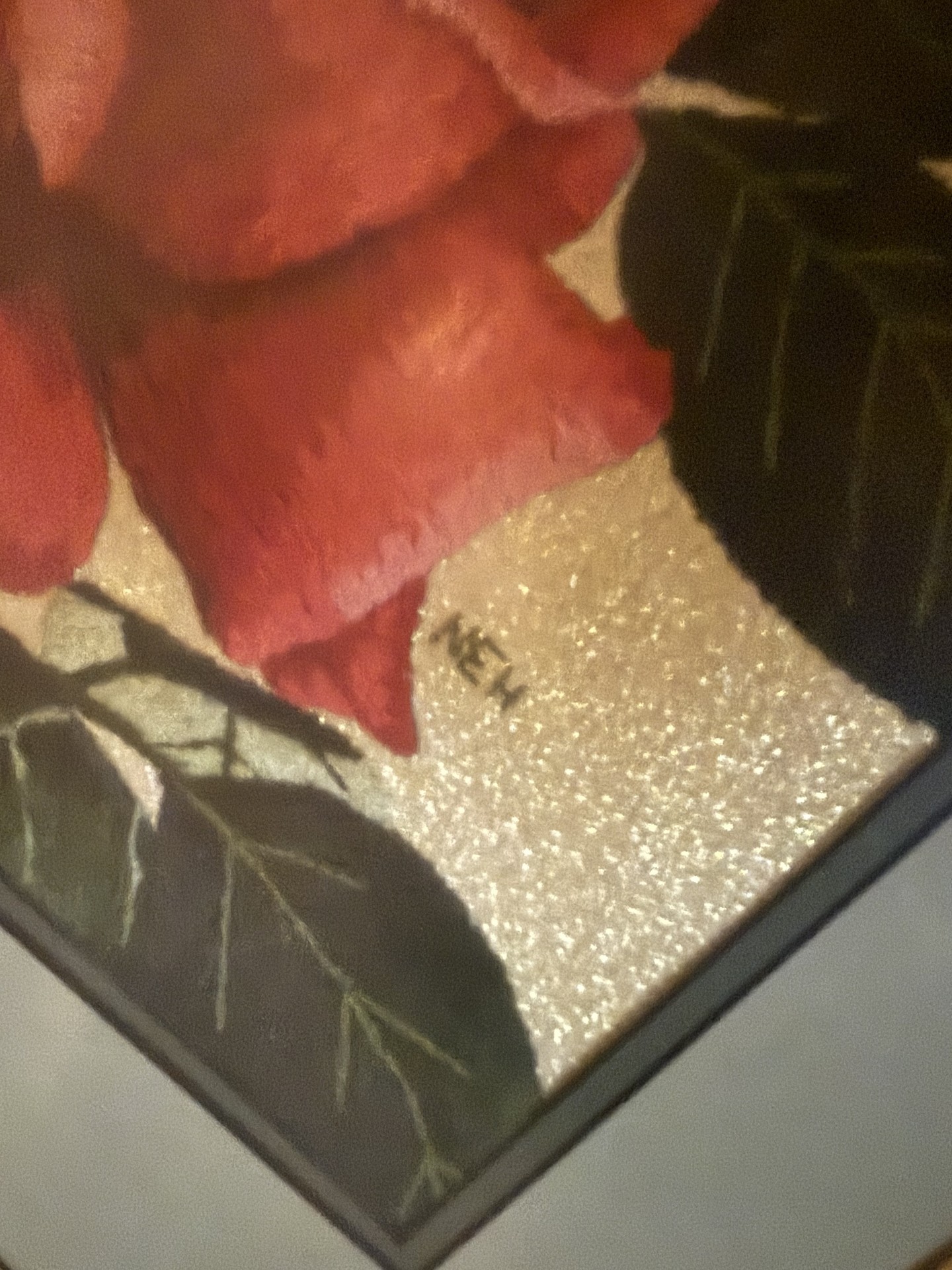 Framed Red Rose Artwork - image 10 of 12