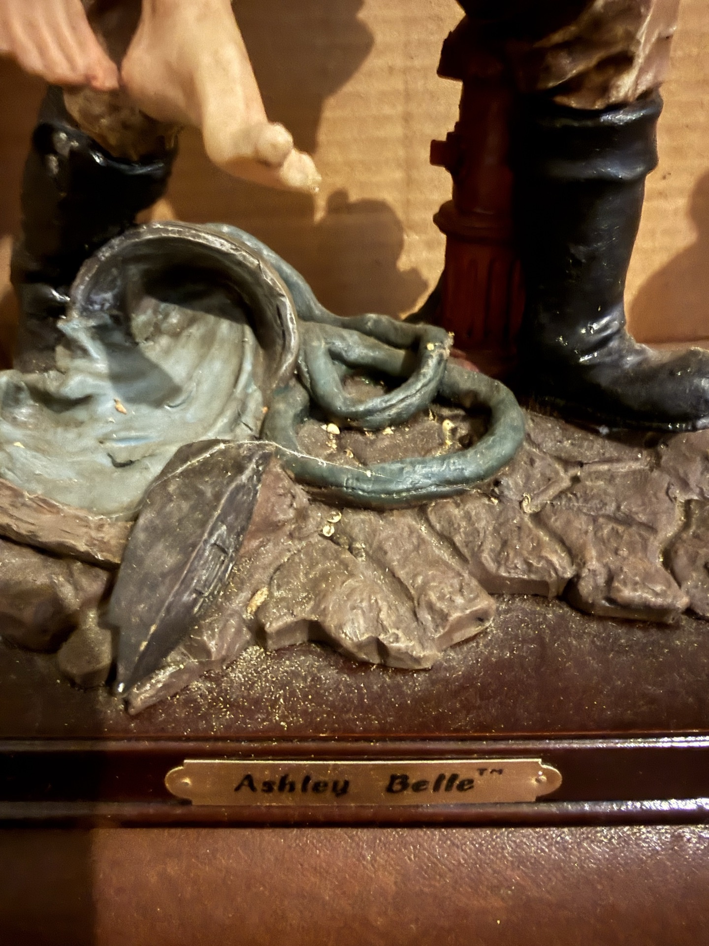 Firefighter figurines collection (Ashley Belle statue and World's Best Fireman figure) - image 3 of 6