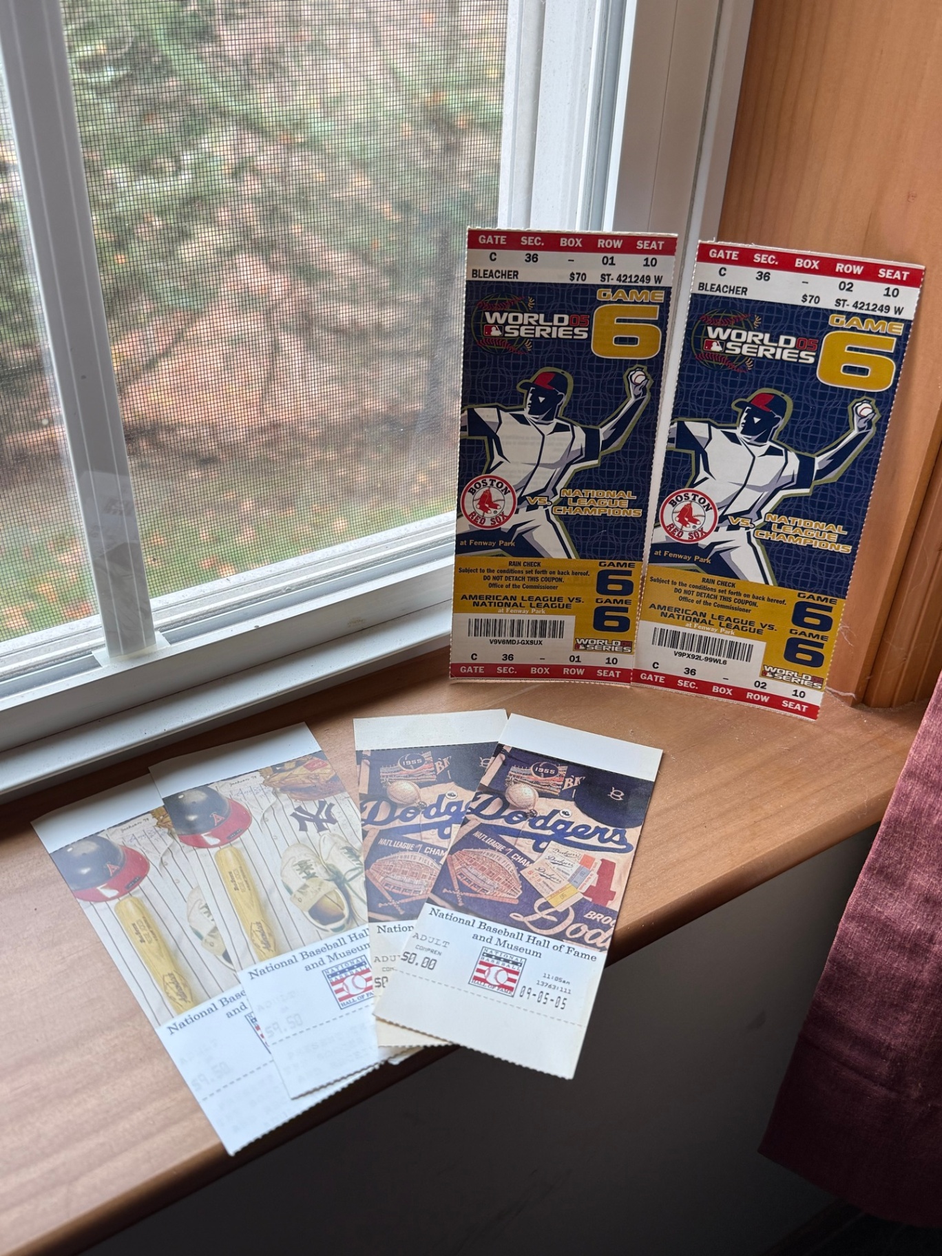 National Baseball Hall of Fame memorabilia and game tickets - image 1 of 6