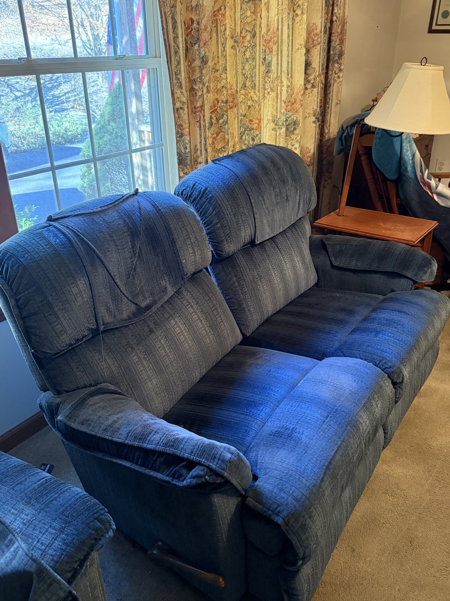 Blue reclining furniture set (2-piece) - image 1 of 7