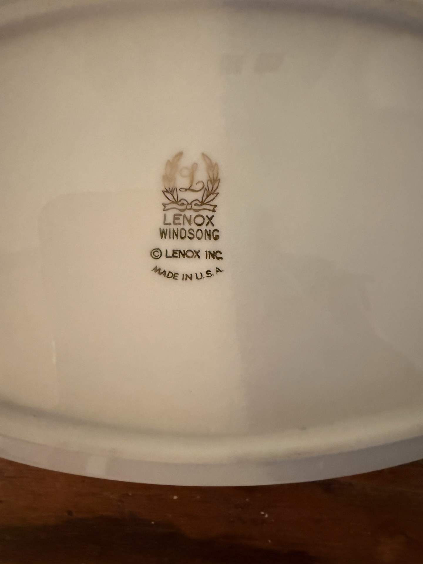 Lenox Windsor dinnerware set with blue floral border - image 5 of 7