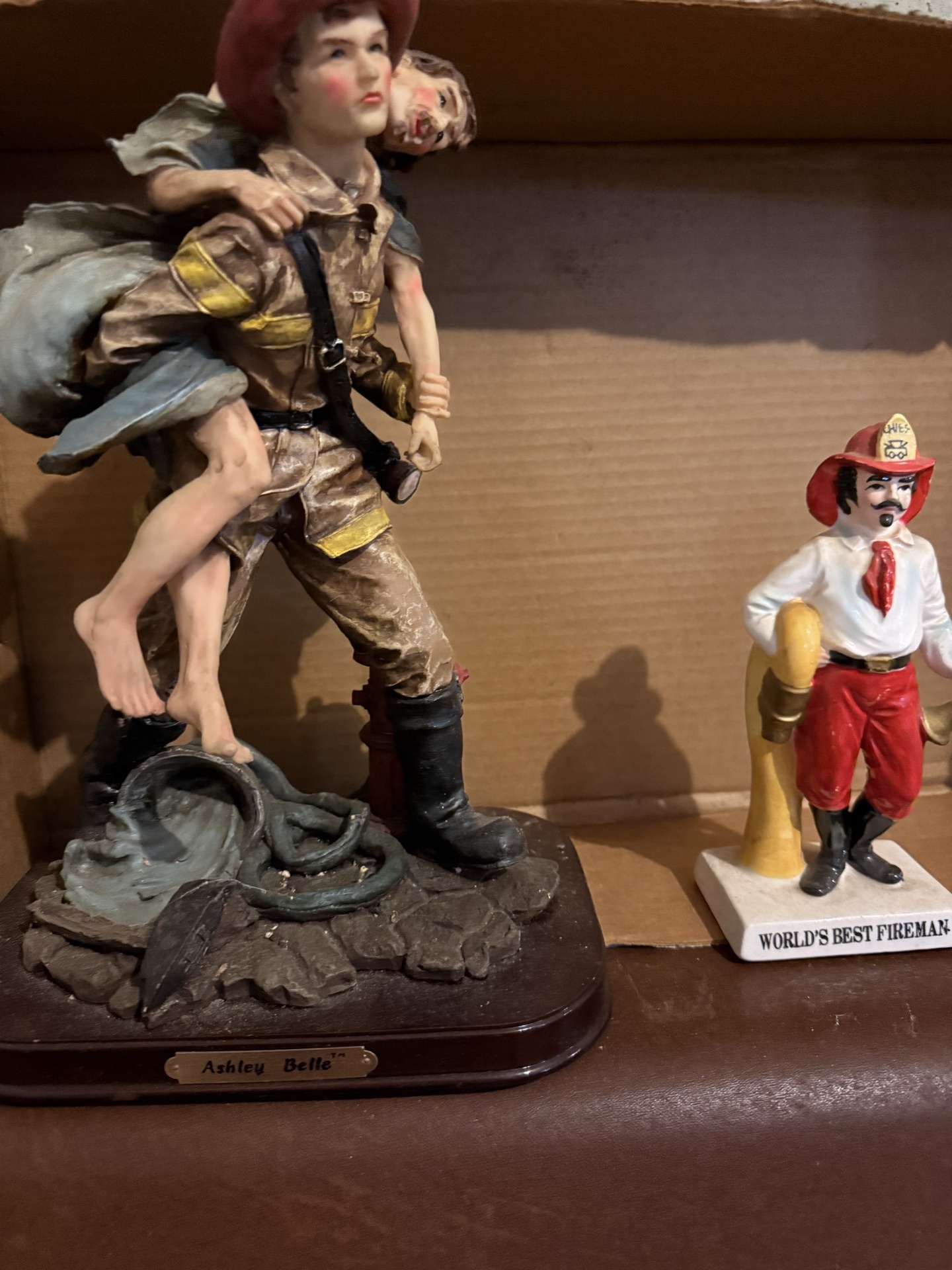 Firefighter figurines collection (Ashley Belle statue and World's Best Fireman figure) - image 1 of 6