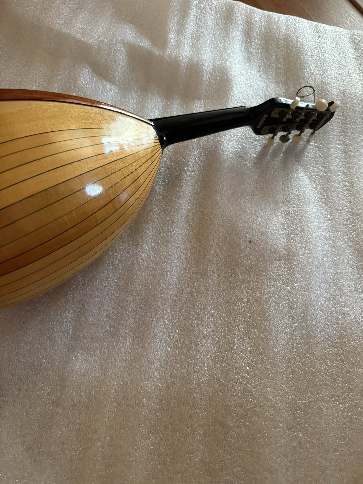 Mandolin with ornate tailpiece and Made in Japan label - image 4 of 7