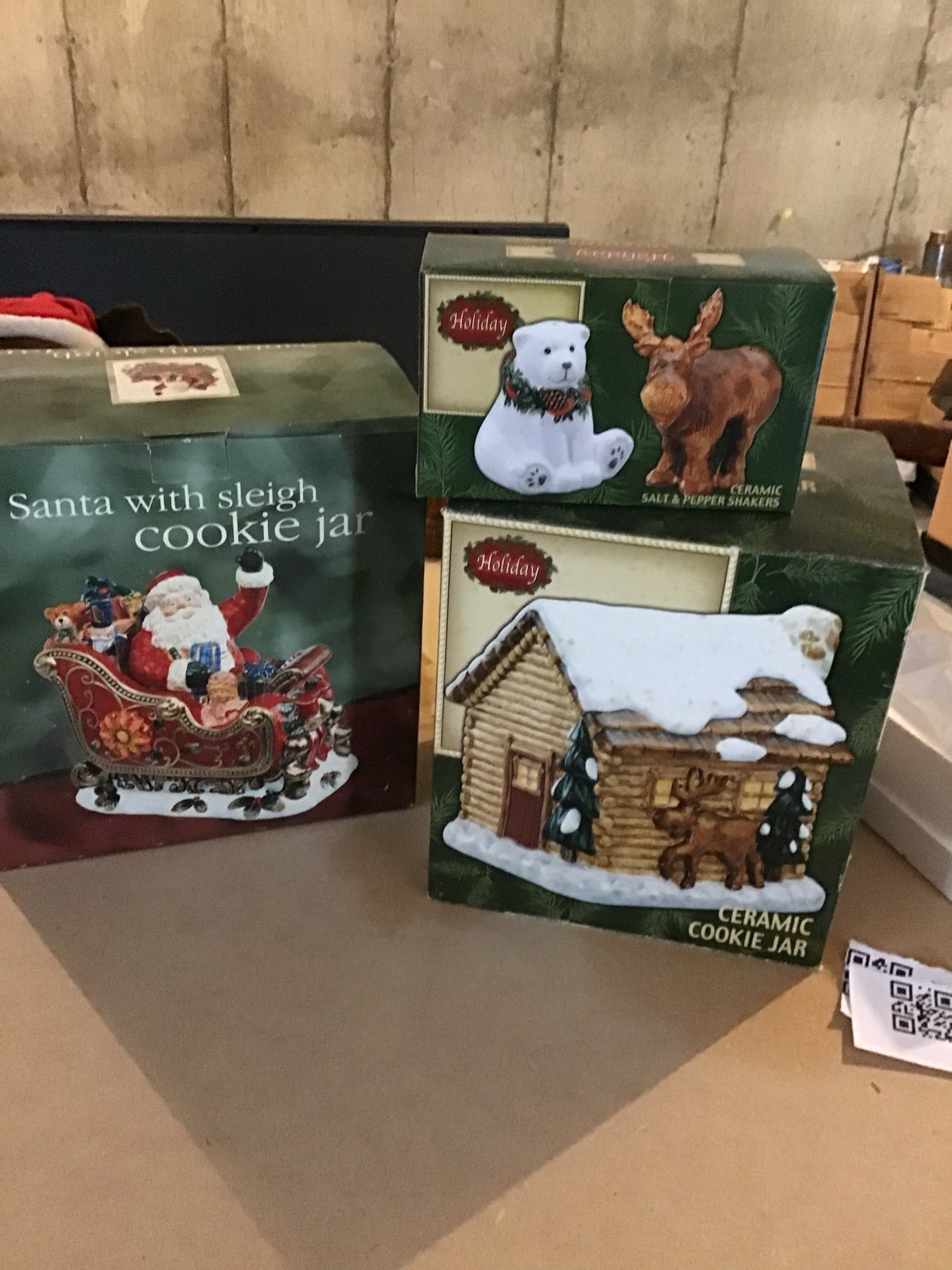 Christmas Ceramic Cookie Jars - image 1 of 2