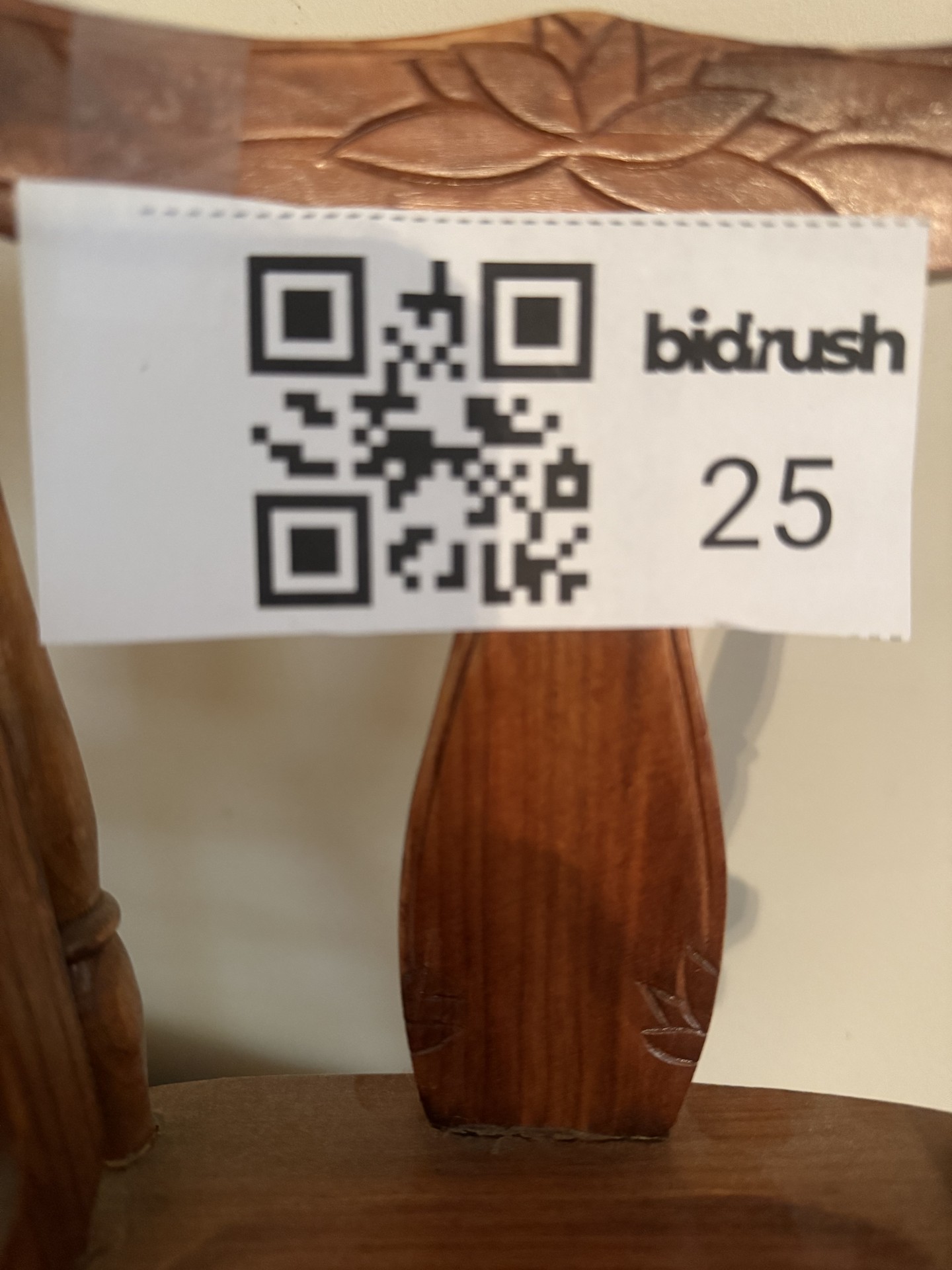 Miniature pressed-back wooden chair - image 10 of 11