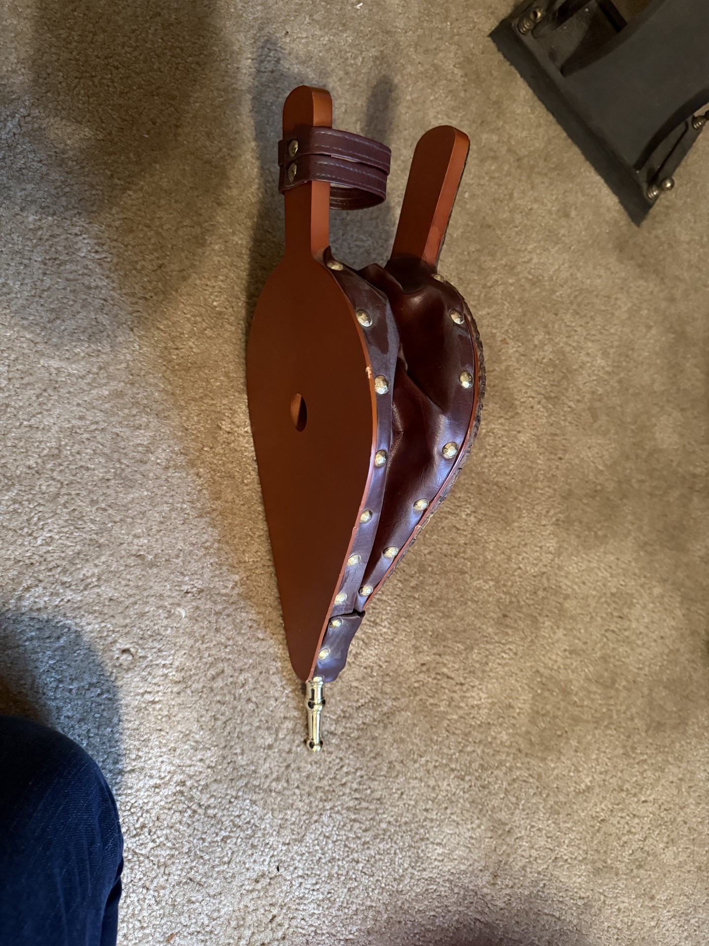 Birch log bundle with fireplace tools and vintage decorations - image 6 of 13