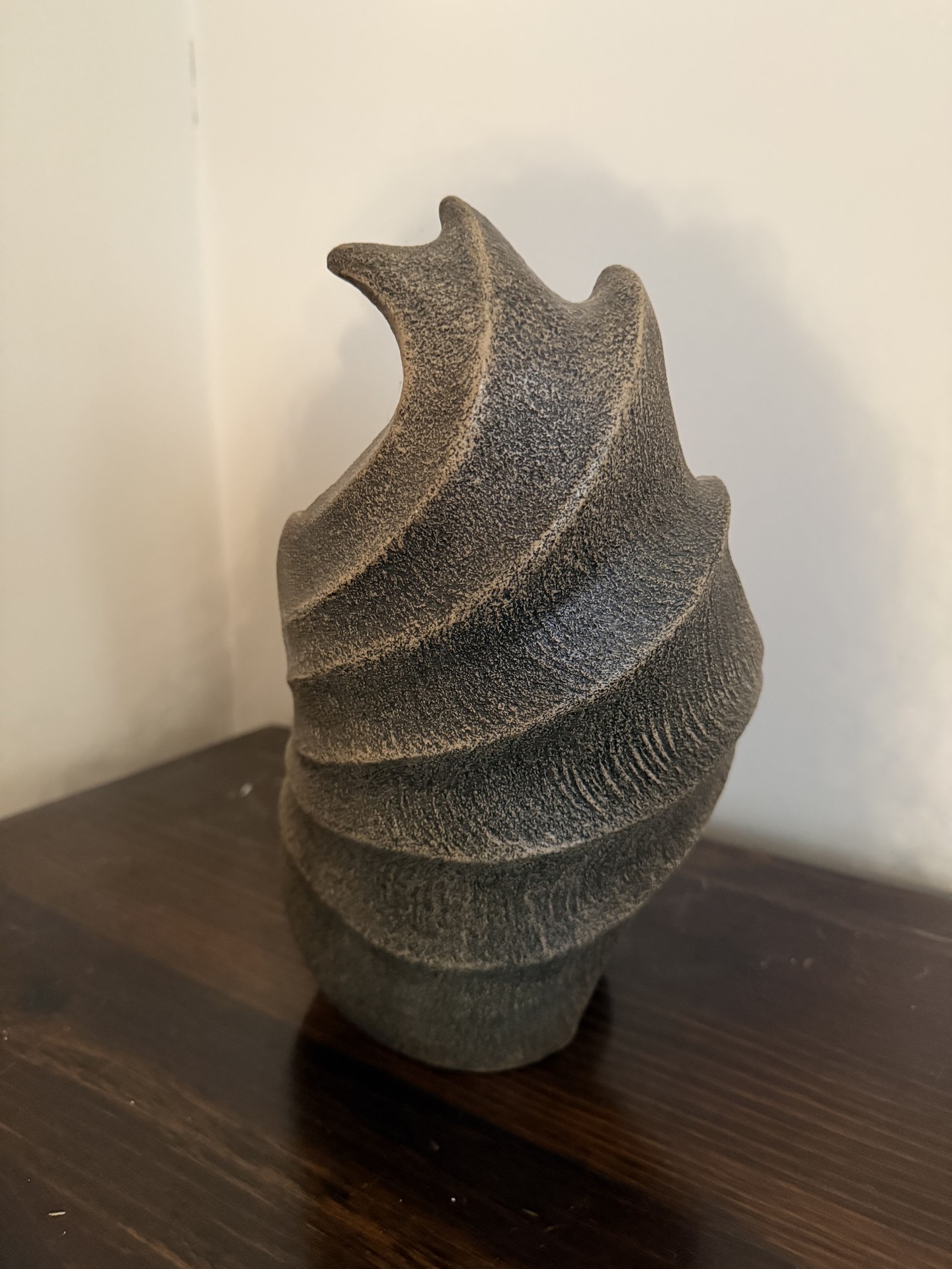 Windstone Editions bat sculpture with winged shell - image 2 of 9