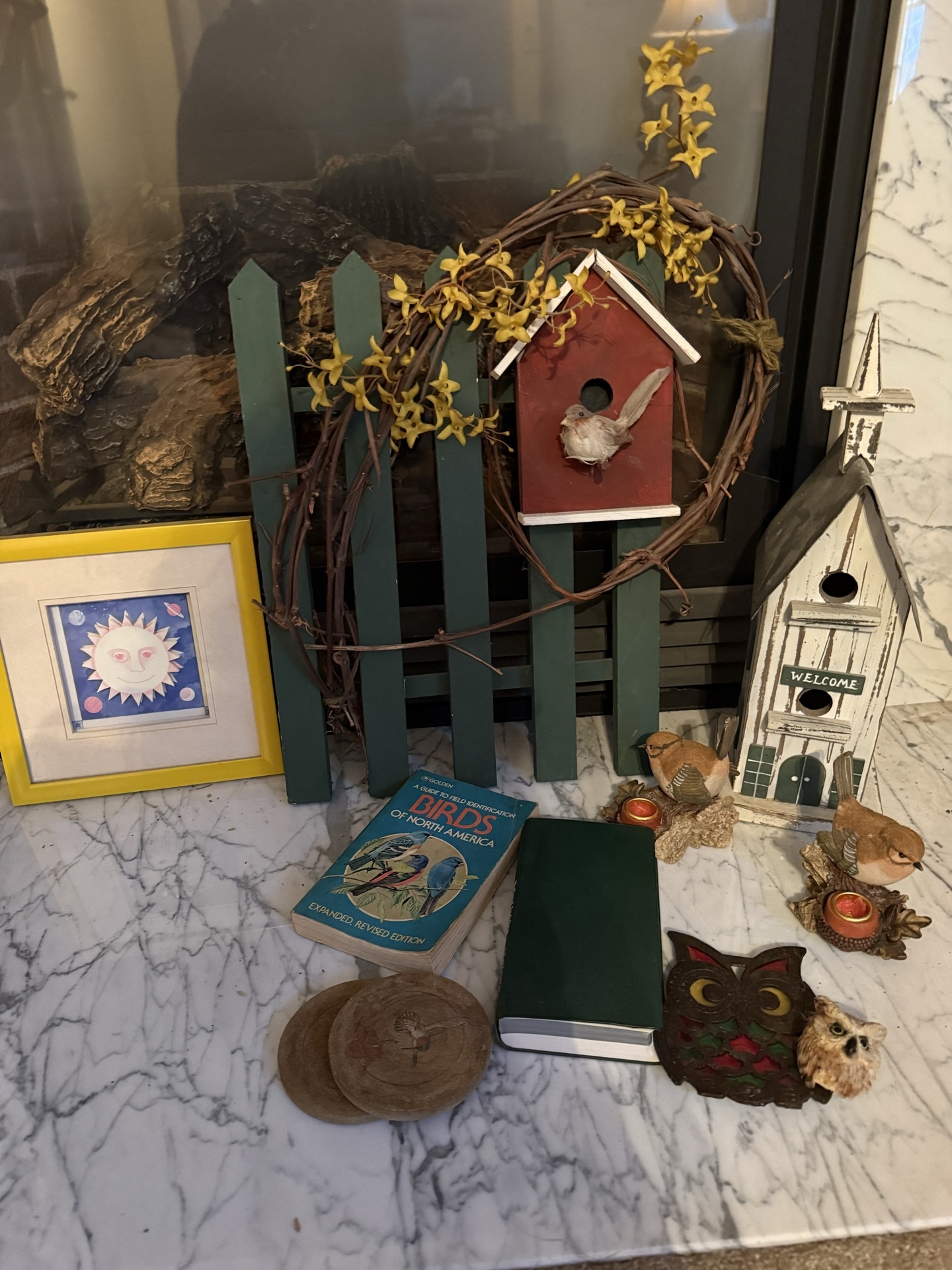 Bird-themed decorative items and books - image 1 of 4