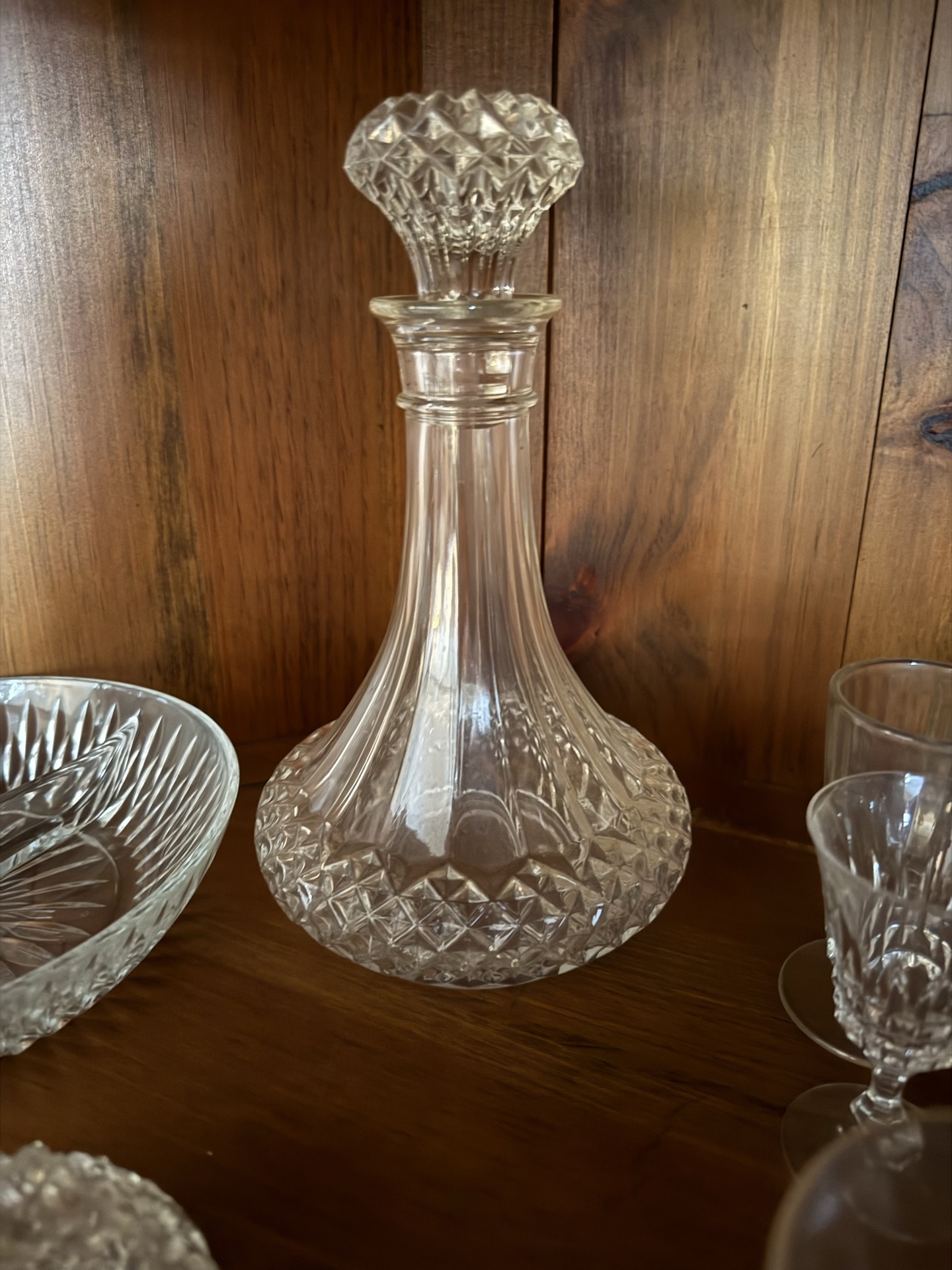 Assorted vintage cut-glass glassware - image 5 of 7