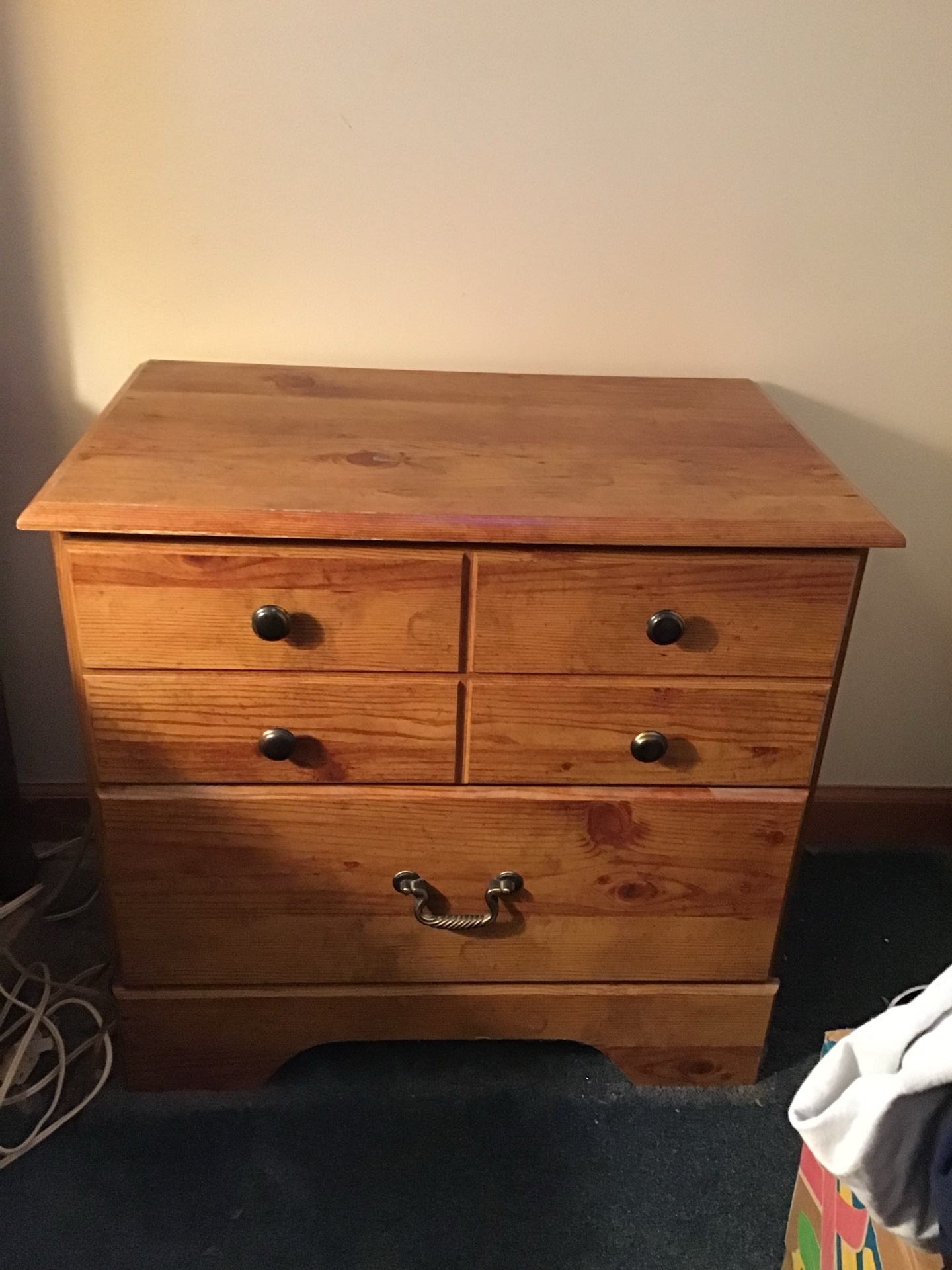 Wooden multi-drawer side tables (2) - image 1 of 2