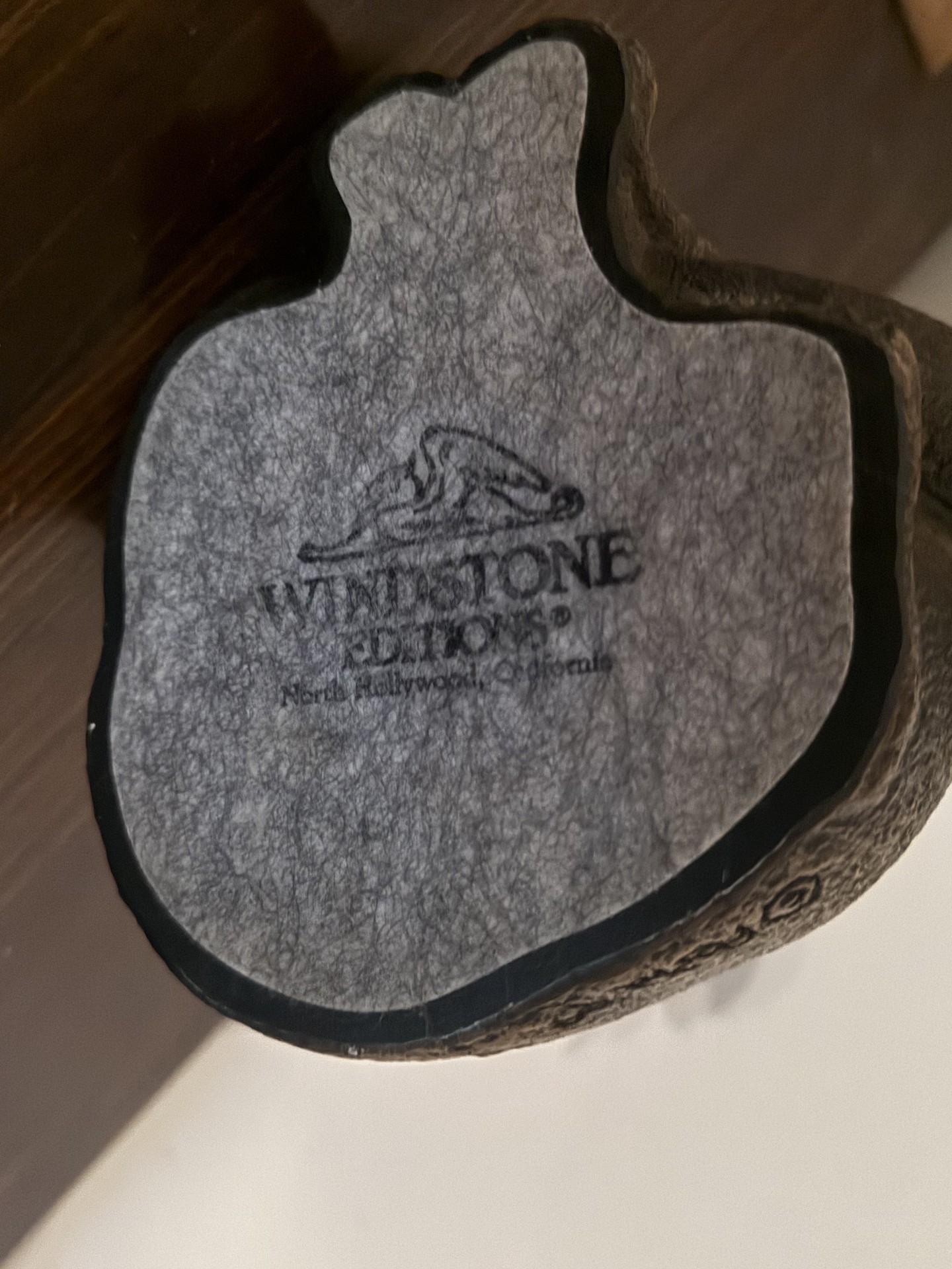 Winged Gargoyle Sculpture with Red Glass Center - image 7 of 9