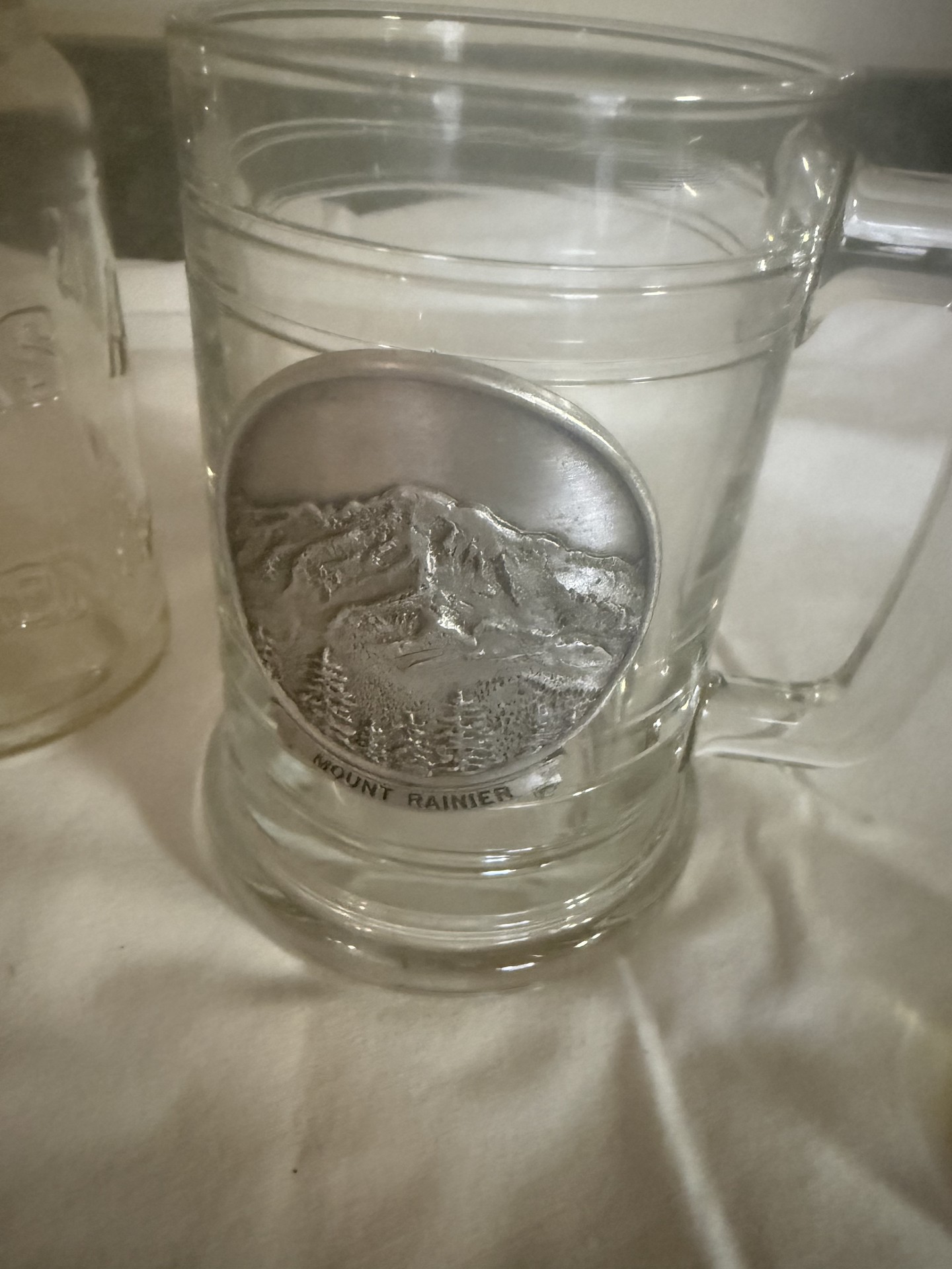 Assorted etched glass drinkingware - image 6 of 9