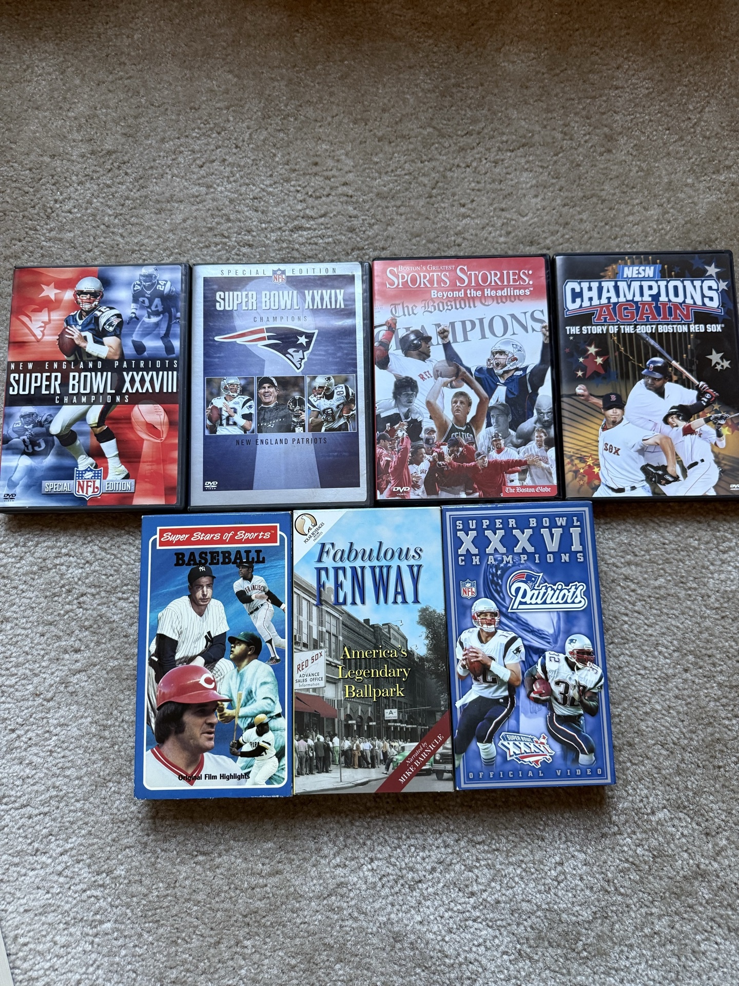 New England Sports DVDs and VHS Collection - image 1 of 4