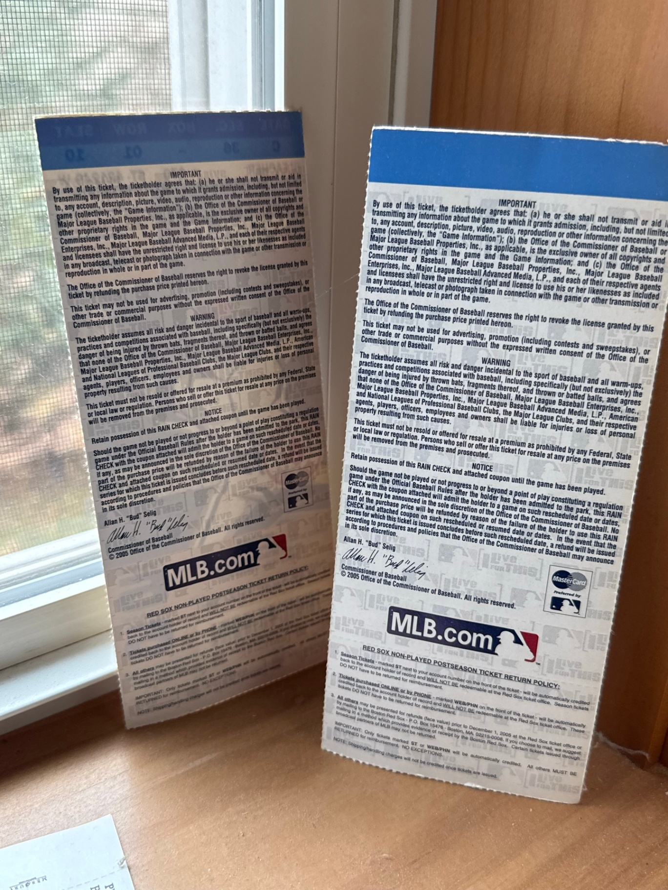 National Baseball Hall of Fame memorabilia and game tickets - image 4 of 6