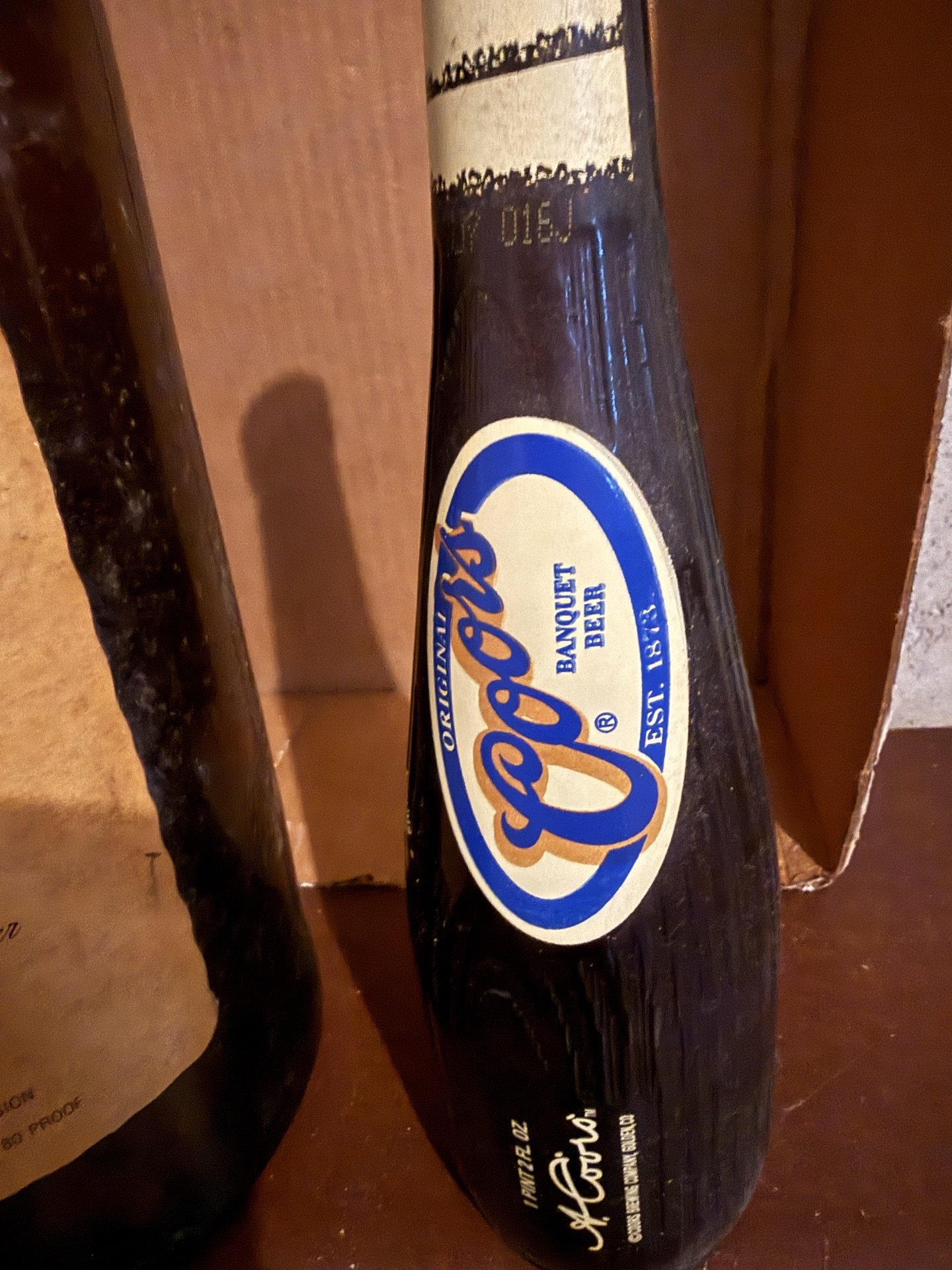 Seagram's Seven Crown whiskey bottle and Coors Banquet beer bottle - image 2 of 4