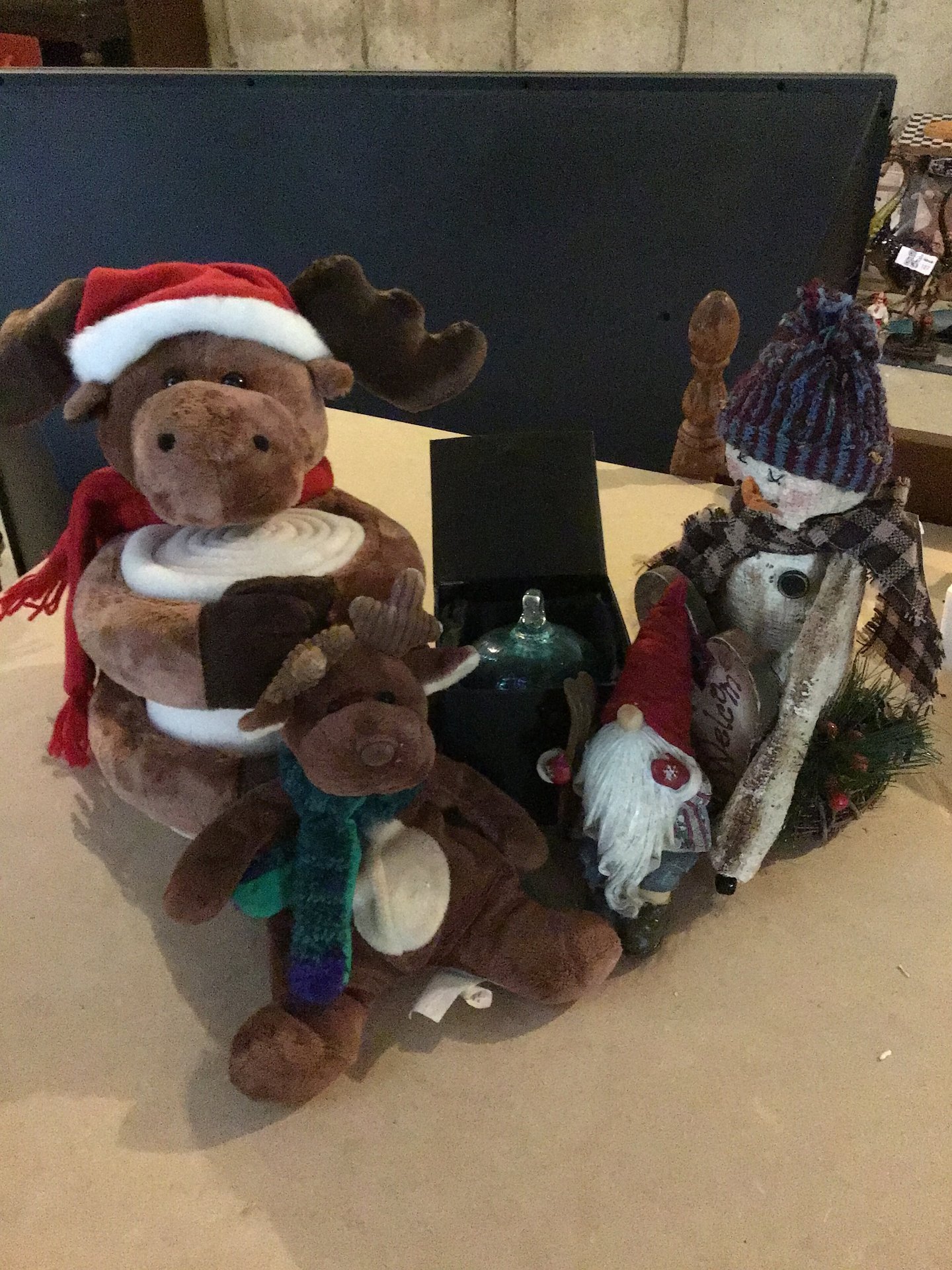 Christmas plush figures and Tiny Tim figurine - image 2 of 3
