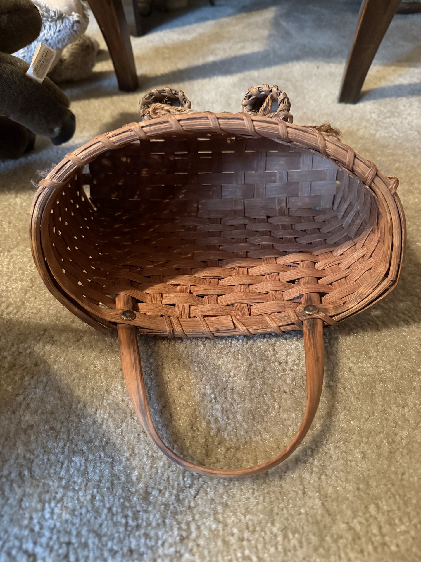Assorted woven wicker baskets and containers - image 7 of 21