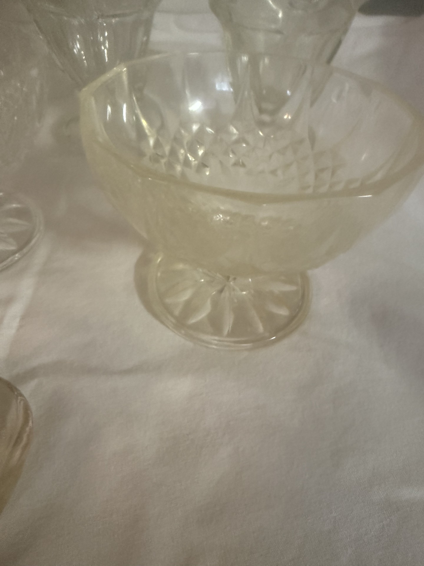 Crystal glassware set with stemware and Canadian Club glasses - image 5 of 7
