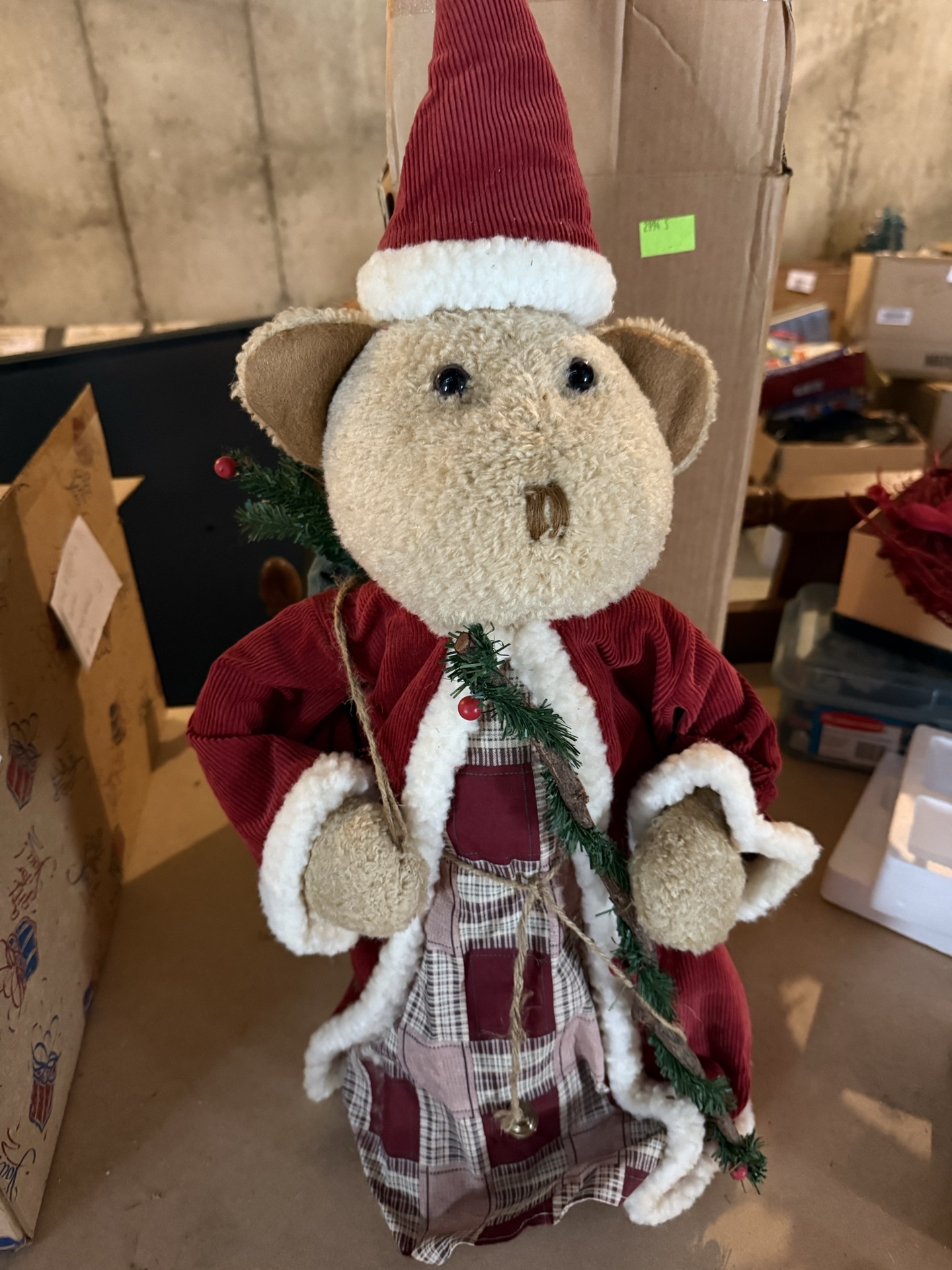 Christmas Bear Plush Decoration - image 1 of 3