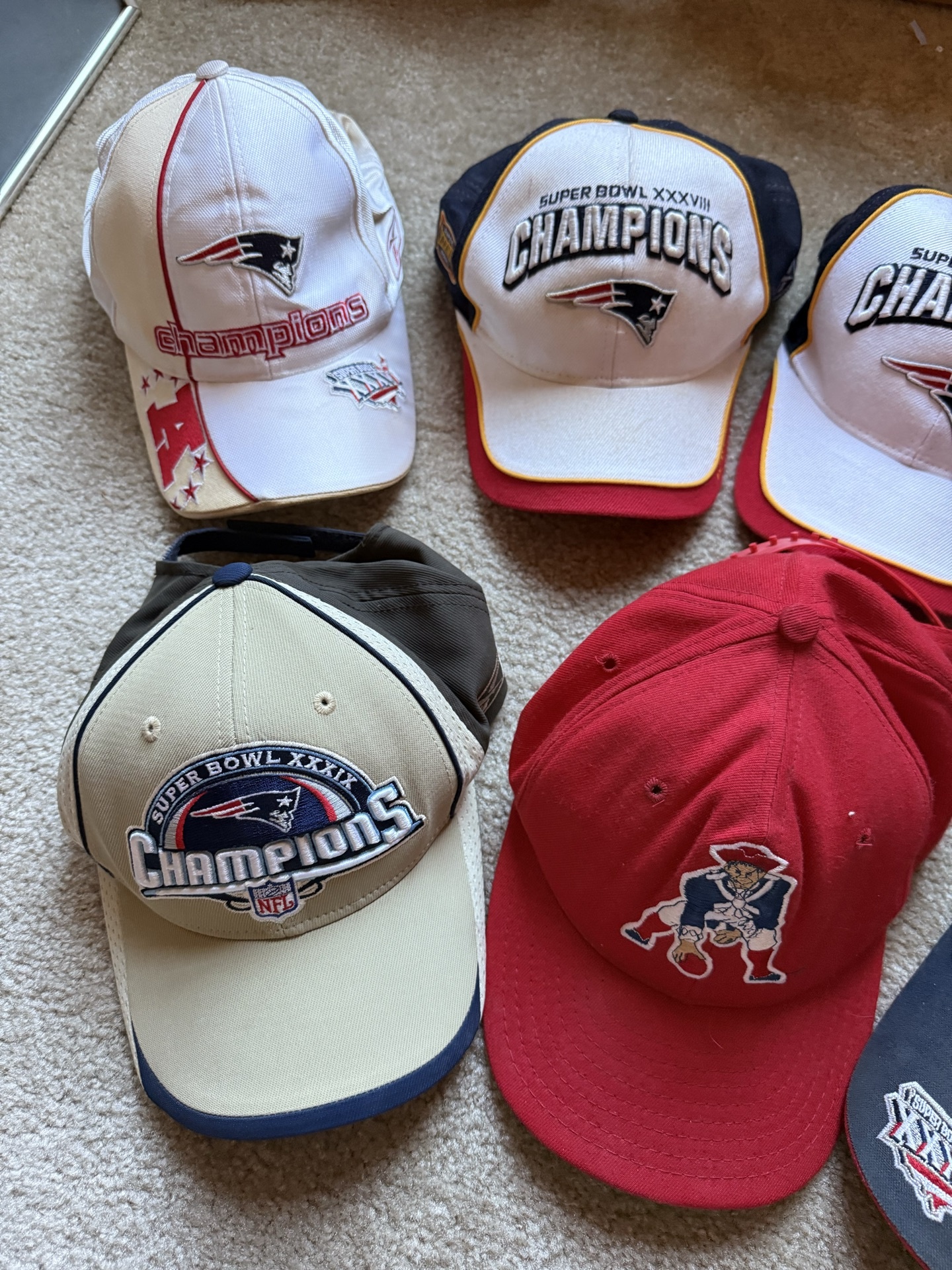 Seven Patriots NFL Championship Hats - image 2 of 5