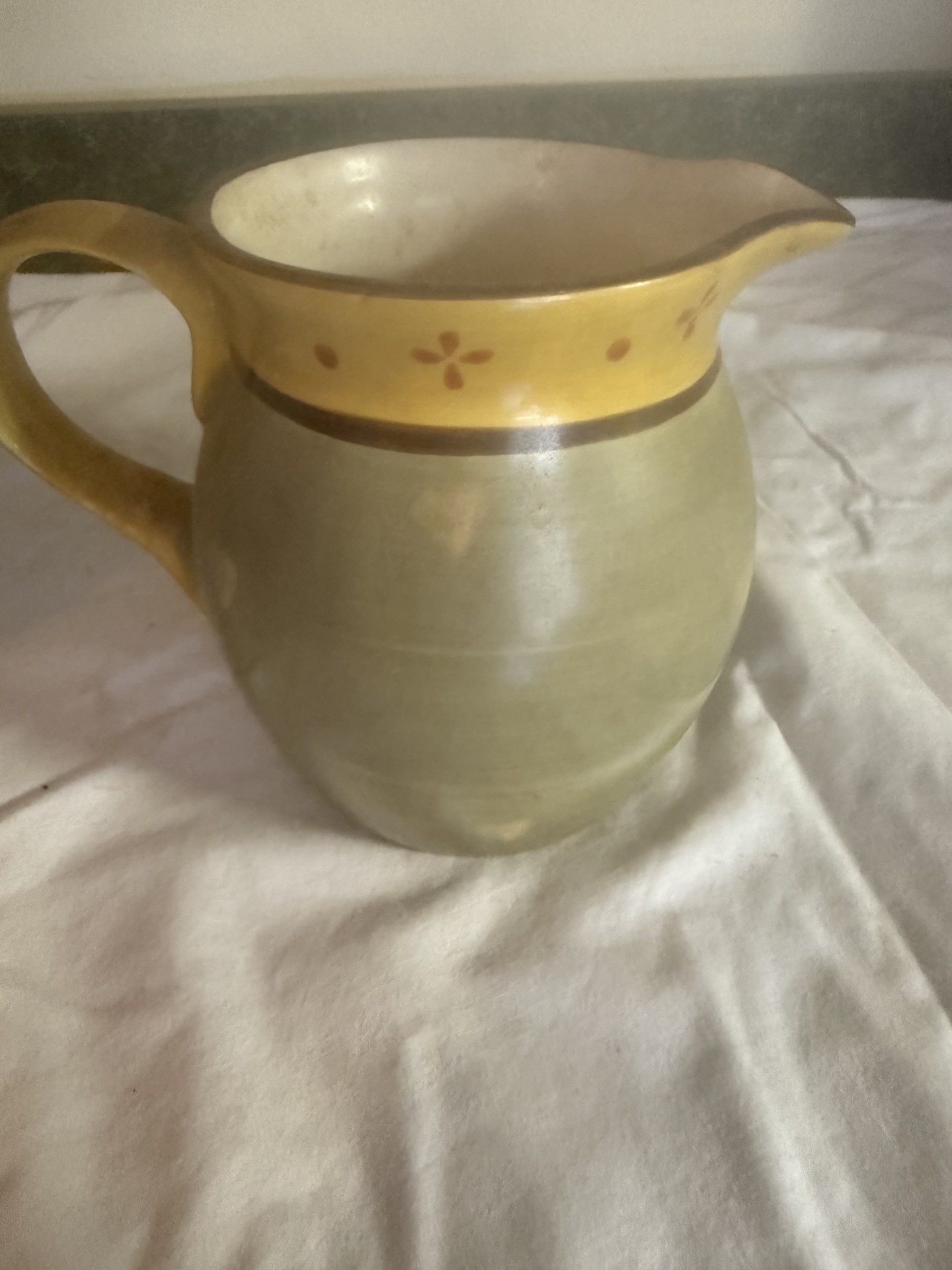 Two ceramic pitchers with floral and rooster designs - image 6 of 8