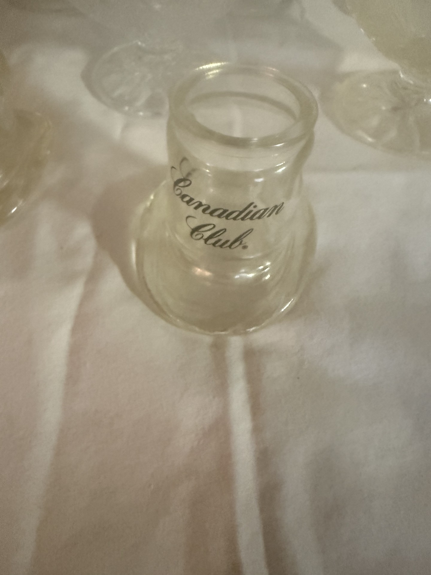 Crystal glassware set with stemware and Canadian Club glasses - image 4 of 7
