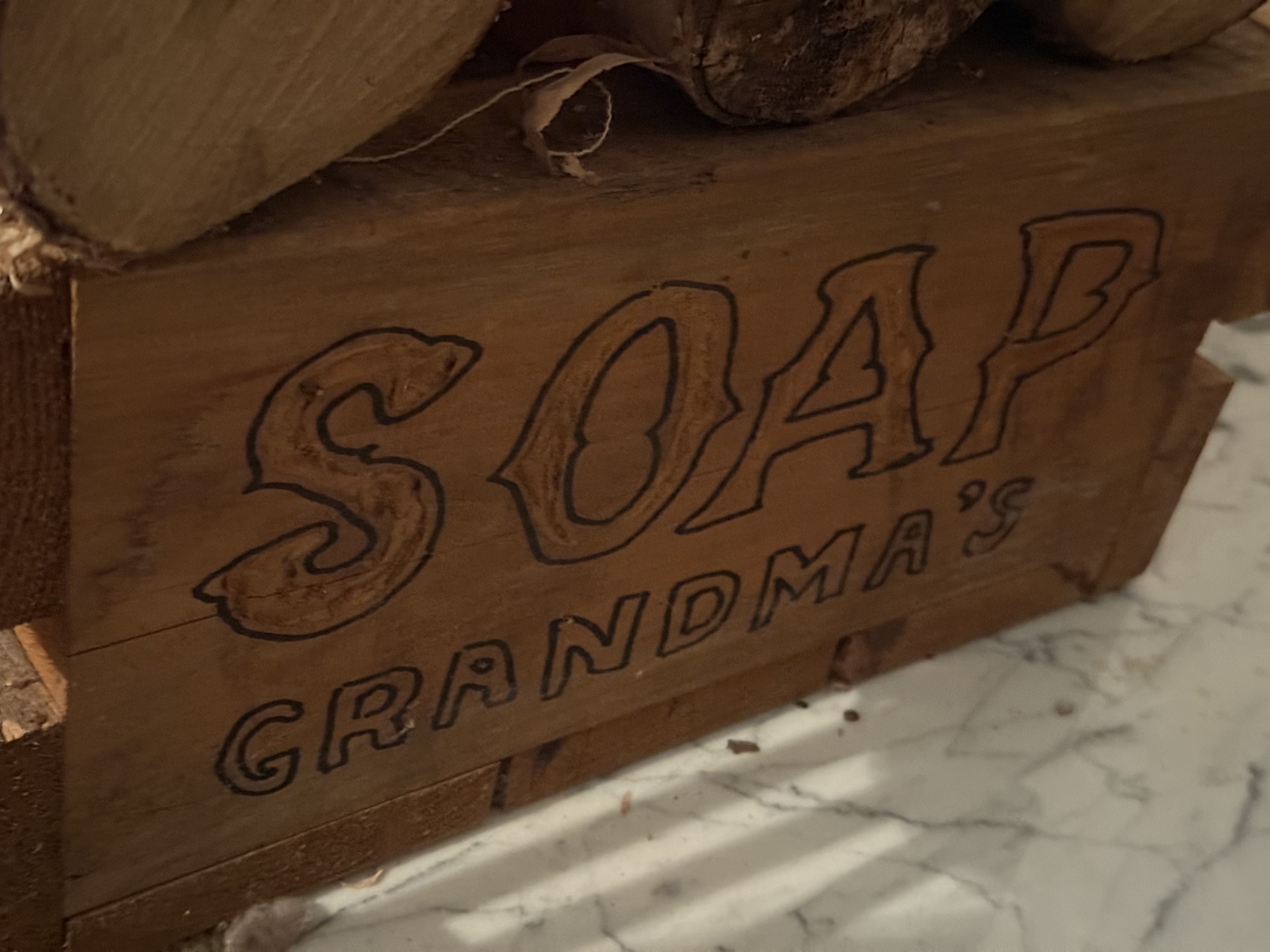 Birch log bundle with fireplace tools and vintage decorations - image 9 of 13