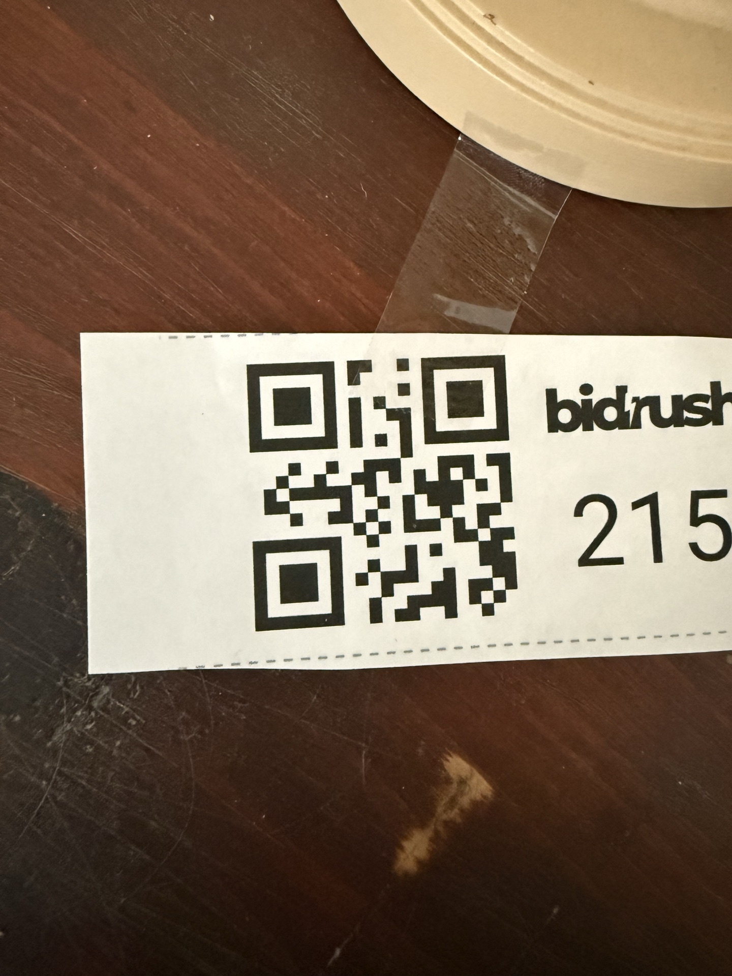 Antique wooden dresser with brass hardware and two beige table lamps - image 5 of 5