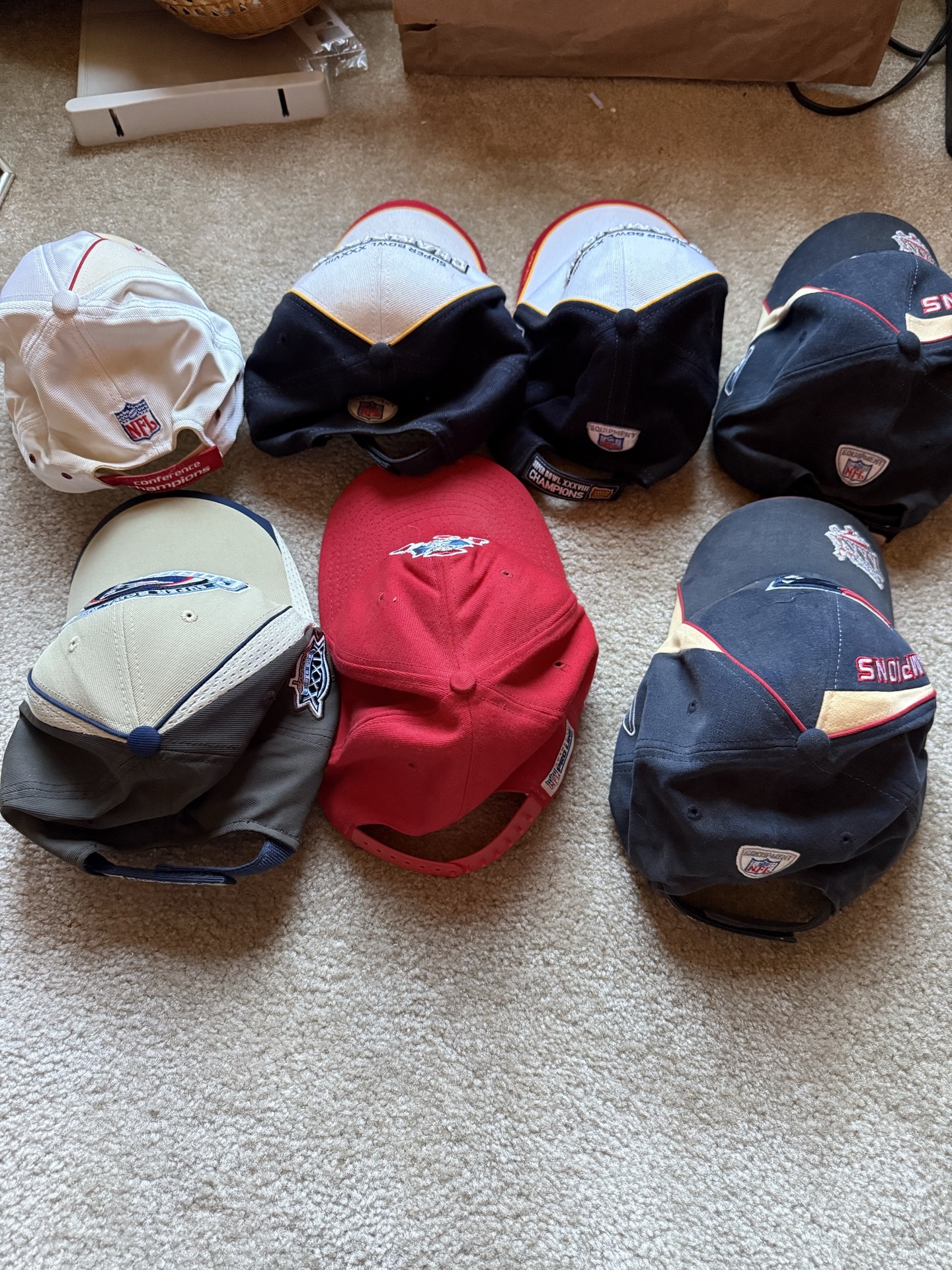 Seven Patriots NFL Championship Hats - image 4 of 5