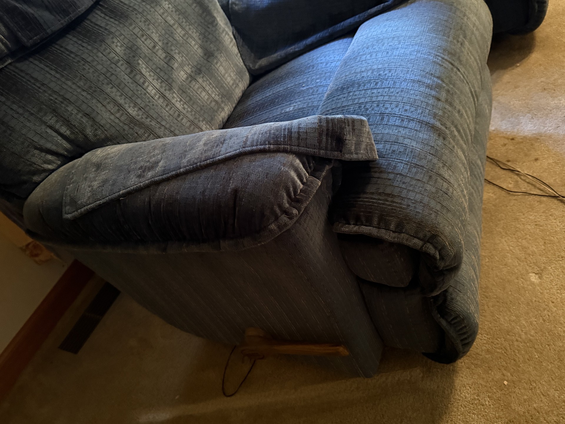 Blue reclining furniture set (2-piece) - image 5 of 7