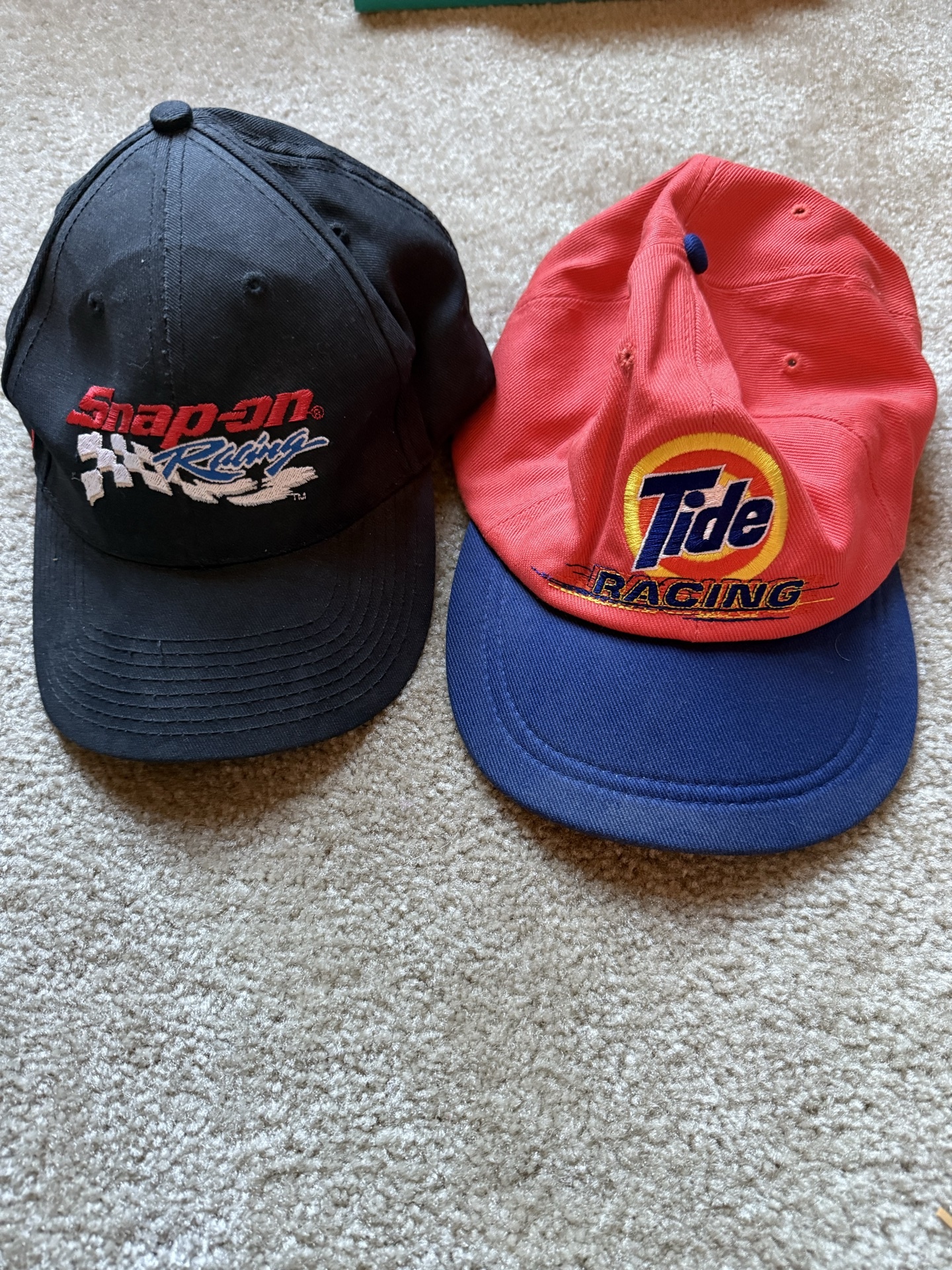 Six baseball caps with racing logos and cartoon graphics - image 2 of 5