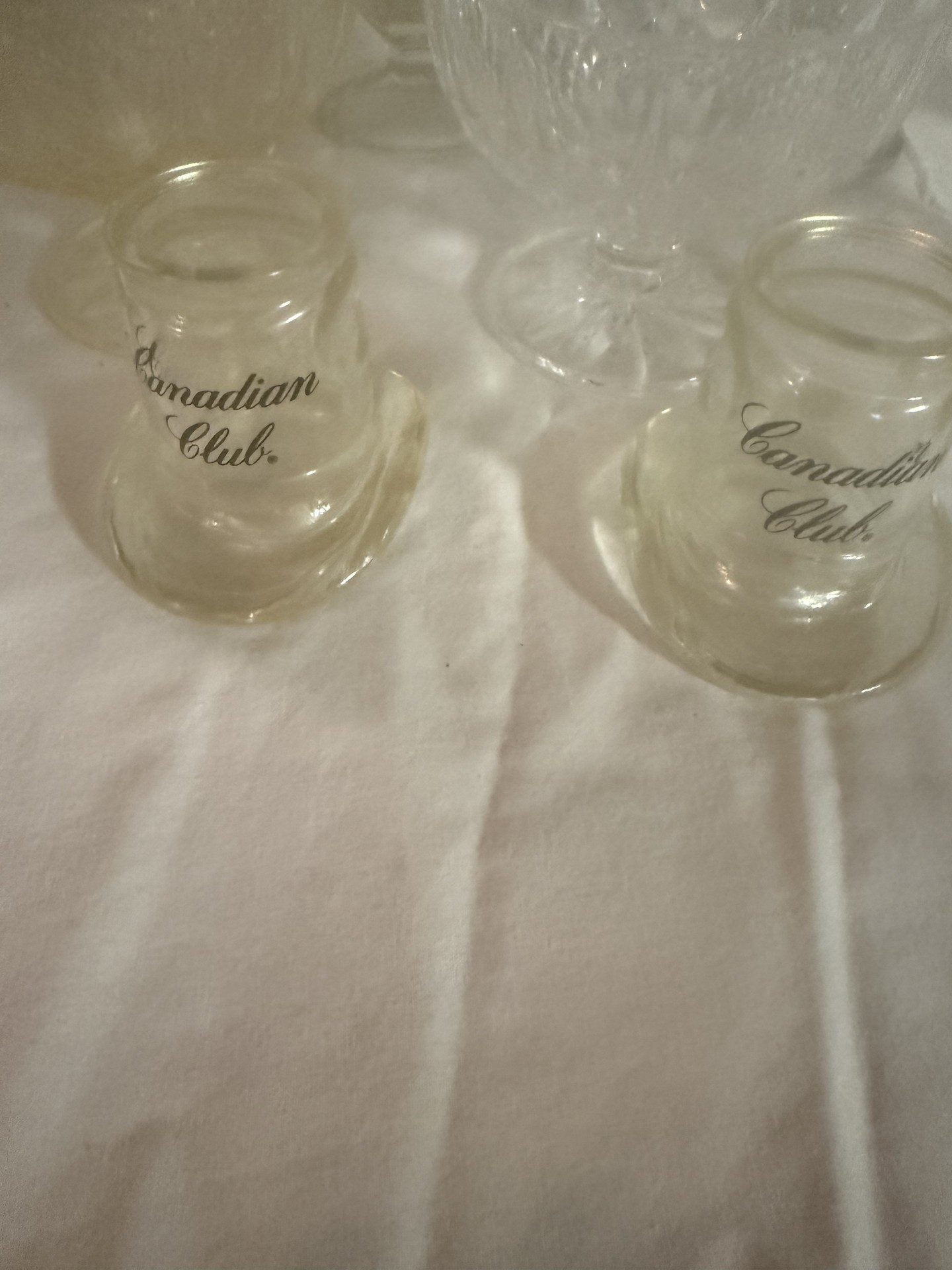 Crystal glassware set with stemware and Canadian Club glasses - image 2 of 7