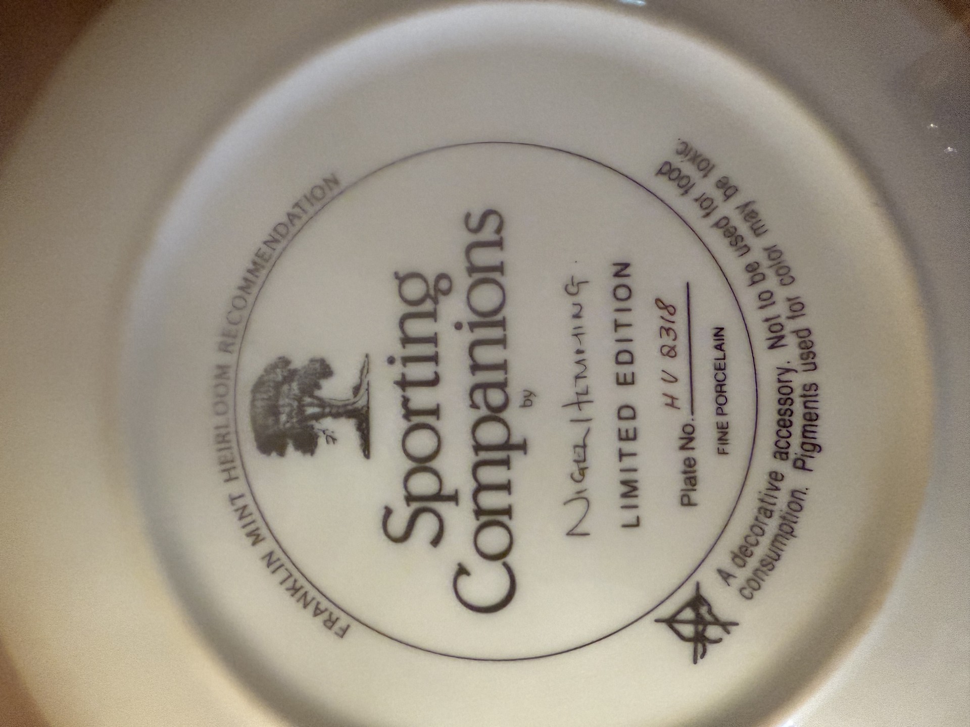 Set of four round decorative plates featuring black Labrador retrievers - image 7 of 9