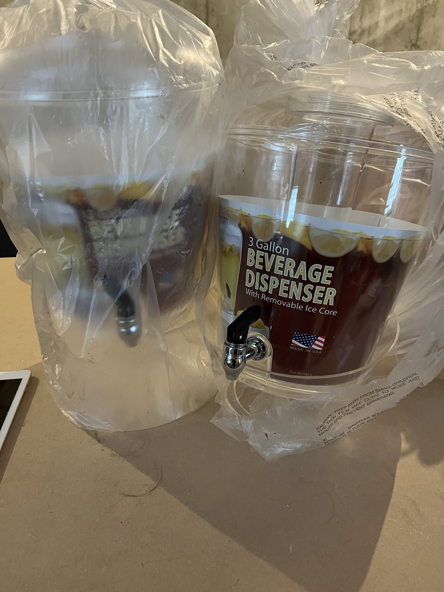 Two Beverage Dispensers (3-Gallon) - image 1 of 2