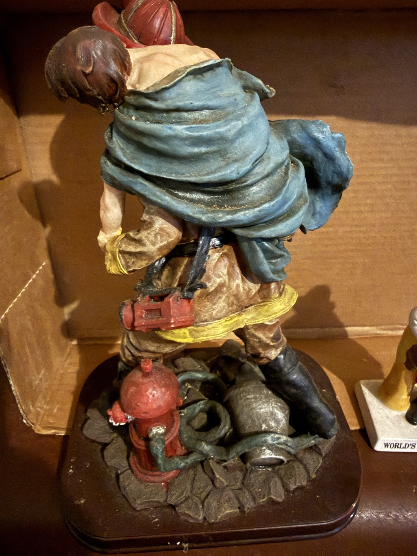 Firefighter figurines collection (Ashley Belle statue and World's Best Fireman figure) - image 5 of 6