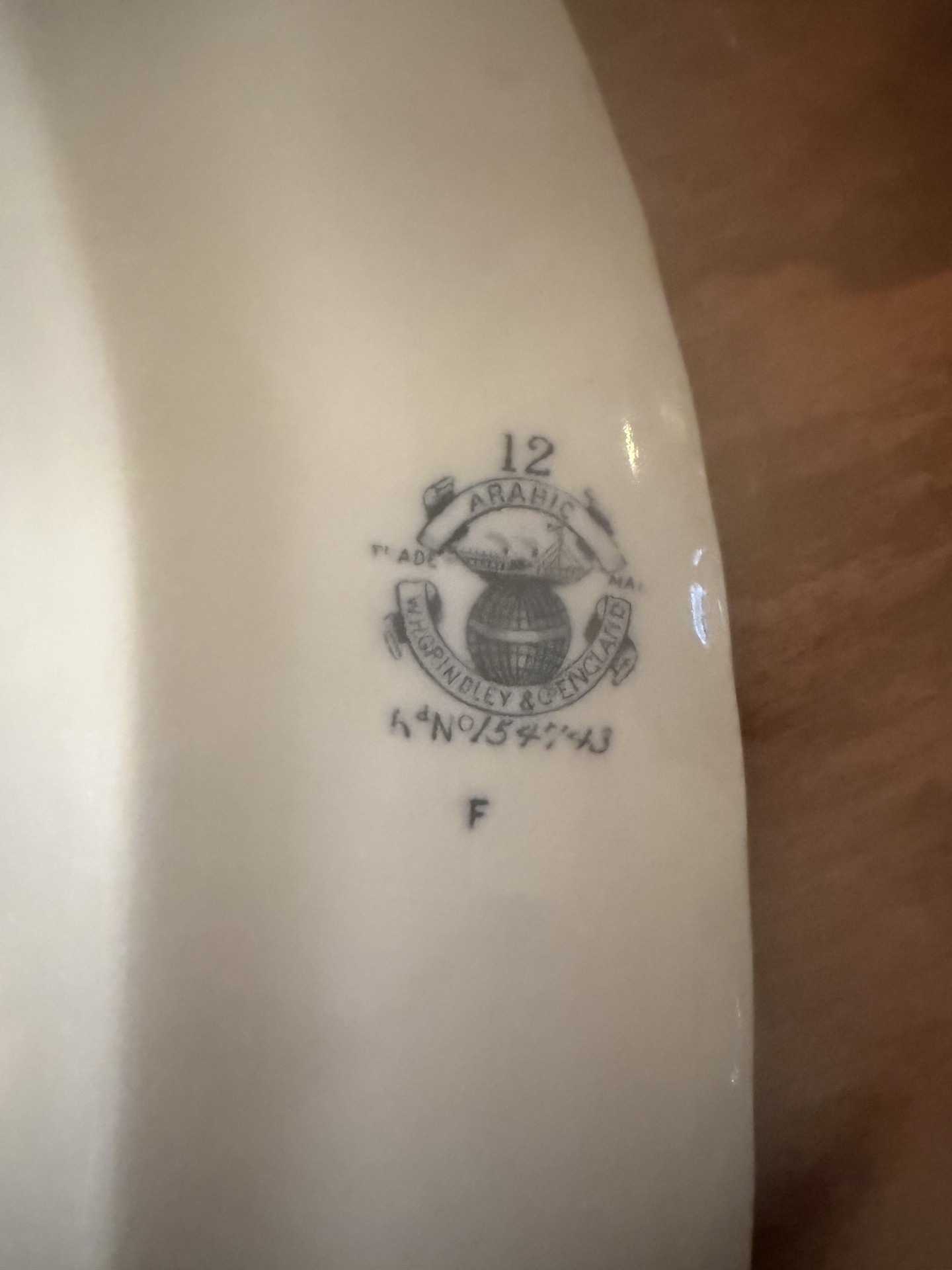 Blue and white Shelley bone china teacup with saucer and platter - image 5 of 7