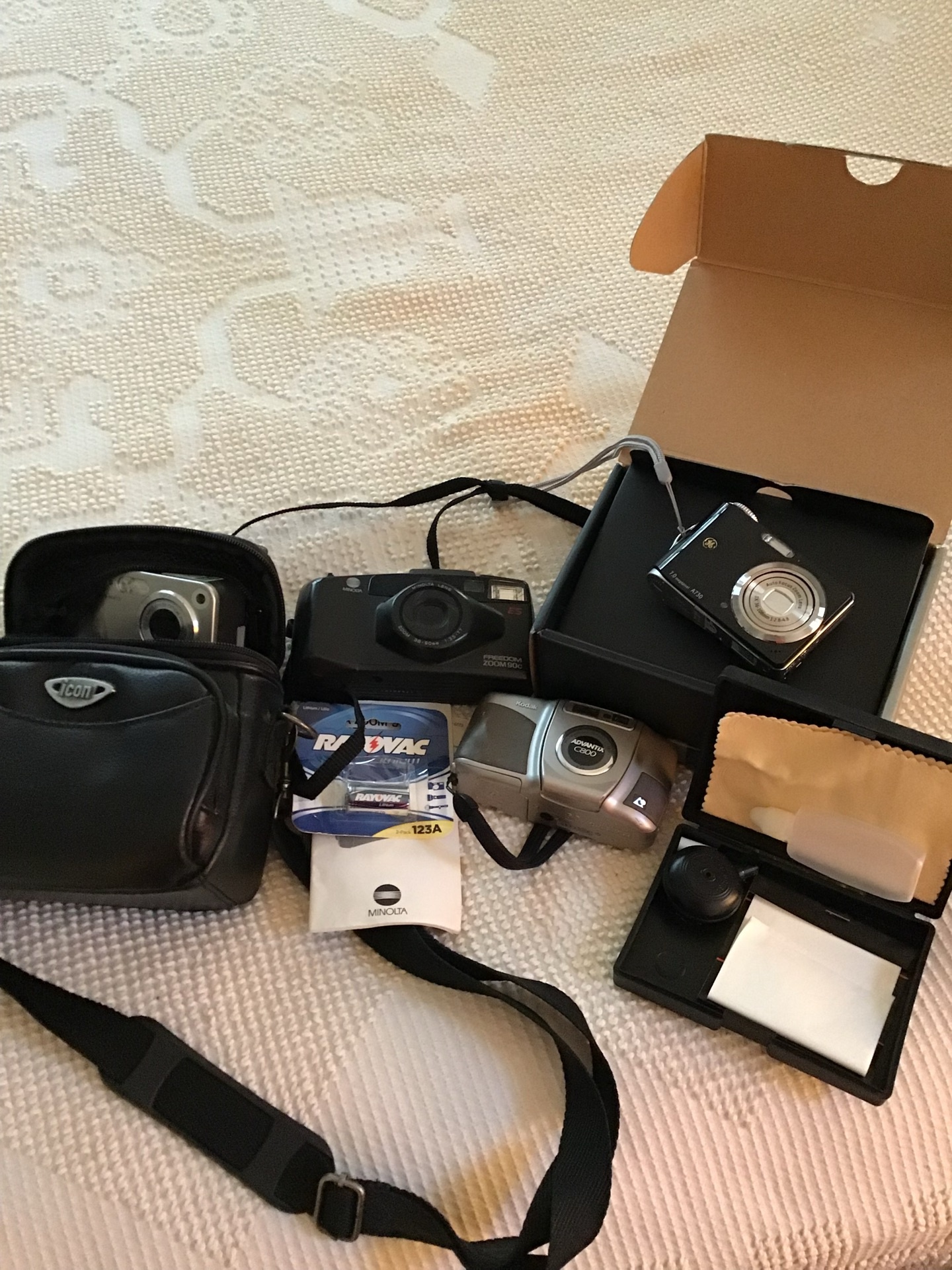 Assorted Film and Digital Cameras with Accessories - image 1 of 2