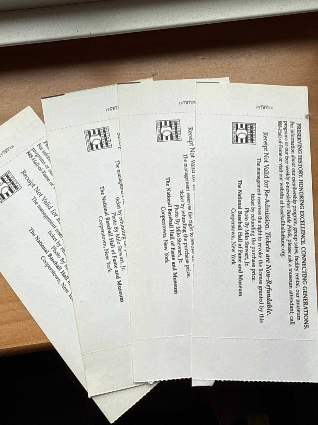 National Baseball Hall of Fame memorabilia and game tickets - image 5 of 6