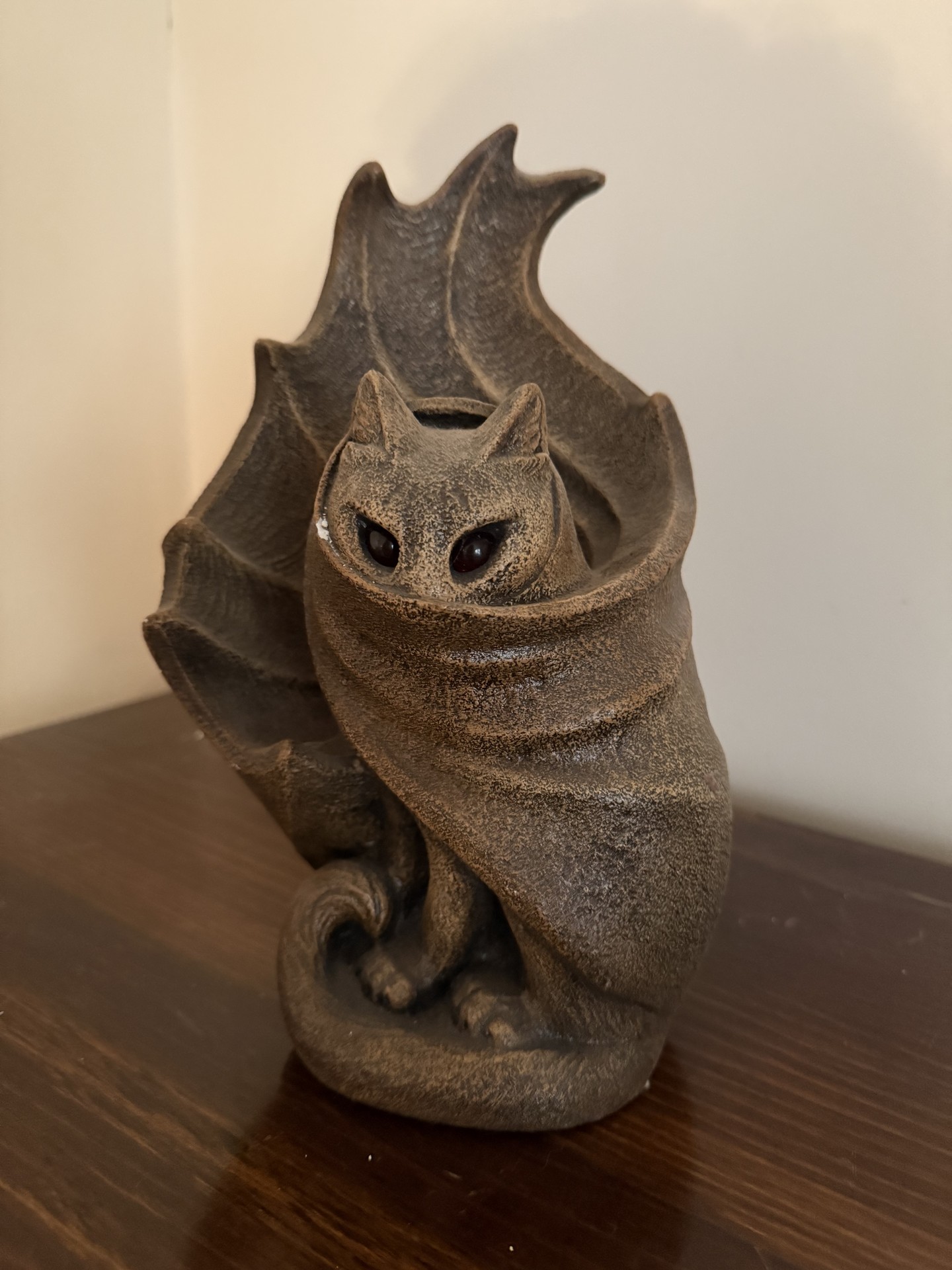 Windstone Editions bat sculpture with winged shell - image 9 of 9