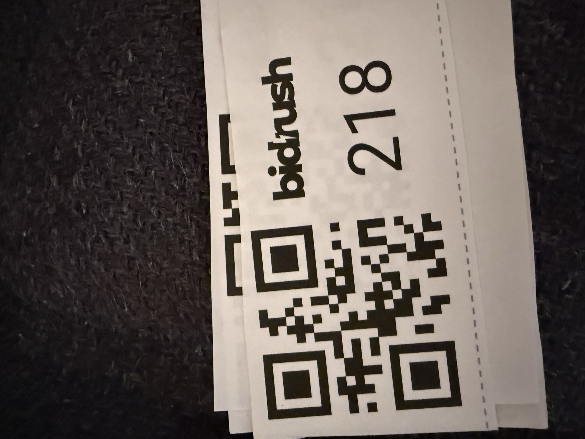 Dark gray fabric swivel office chair  - image 3 of 3