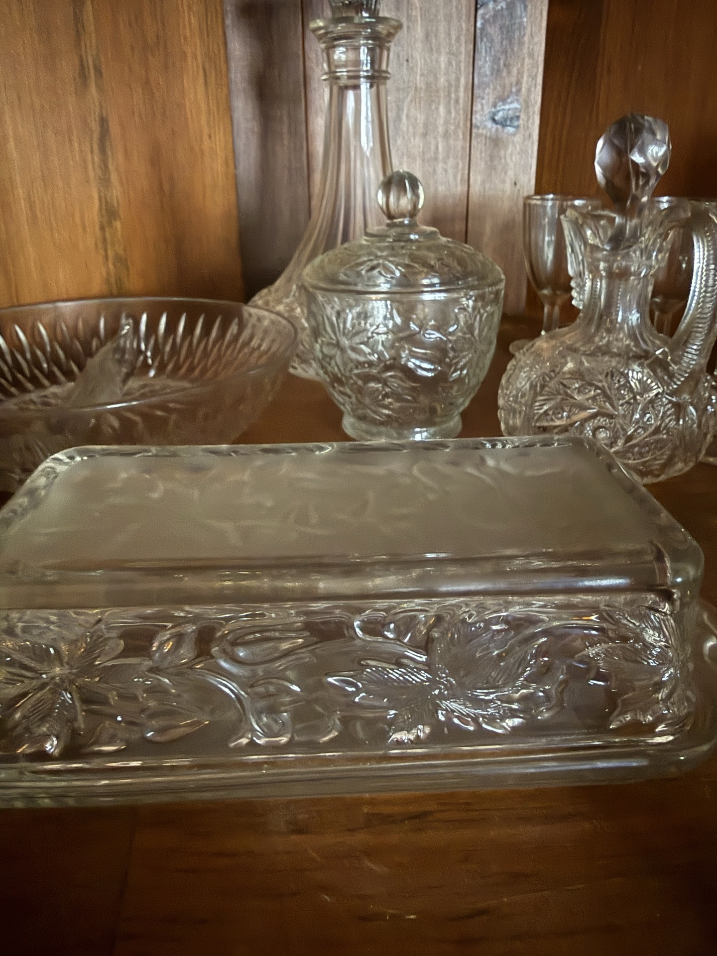 Assorted vintage cut-glass glassware - image 6 of 7