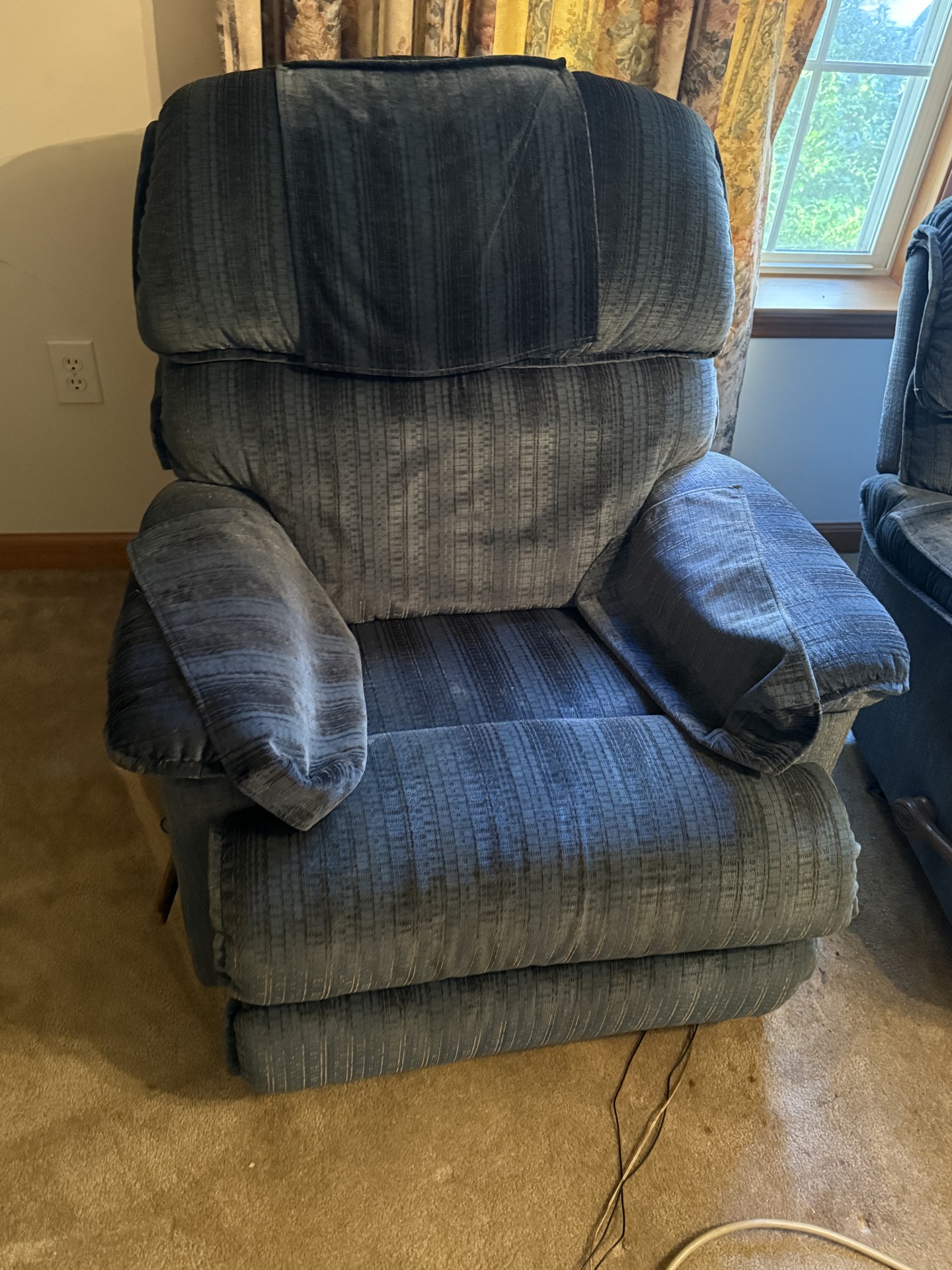 Blue reclining furniture set (2-piece) - image 6 of 7