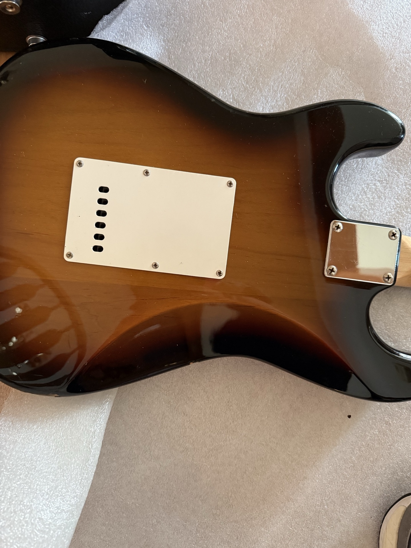 Squier by Fender Stratocaster electric guitar with gig bag - image 5 of 8