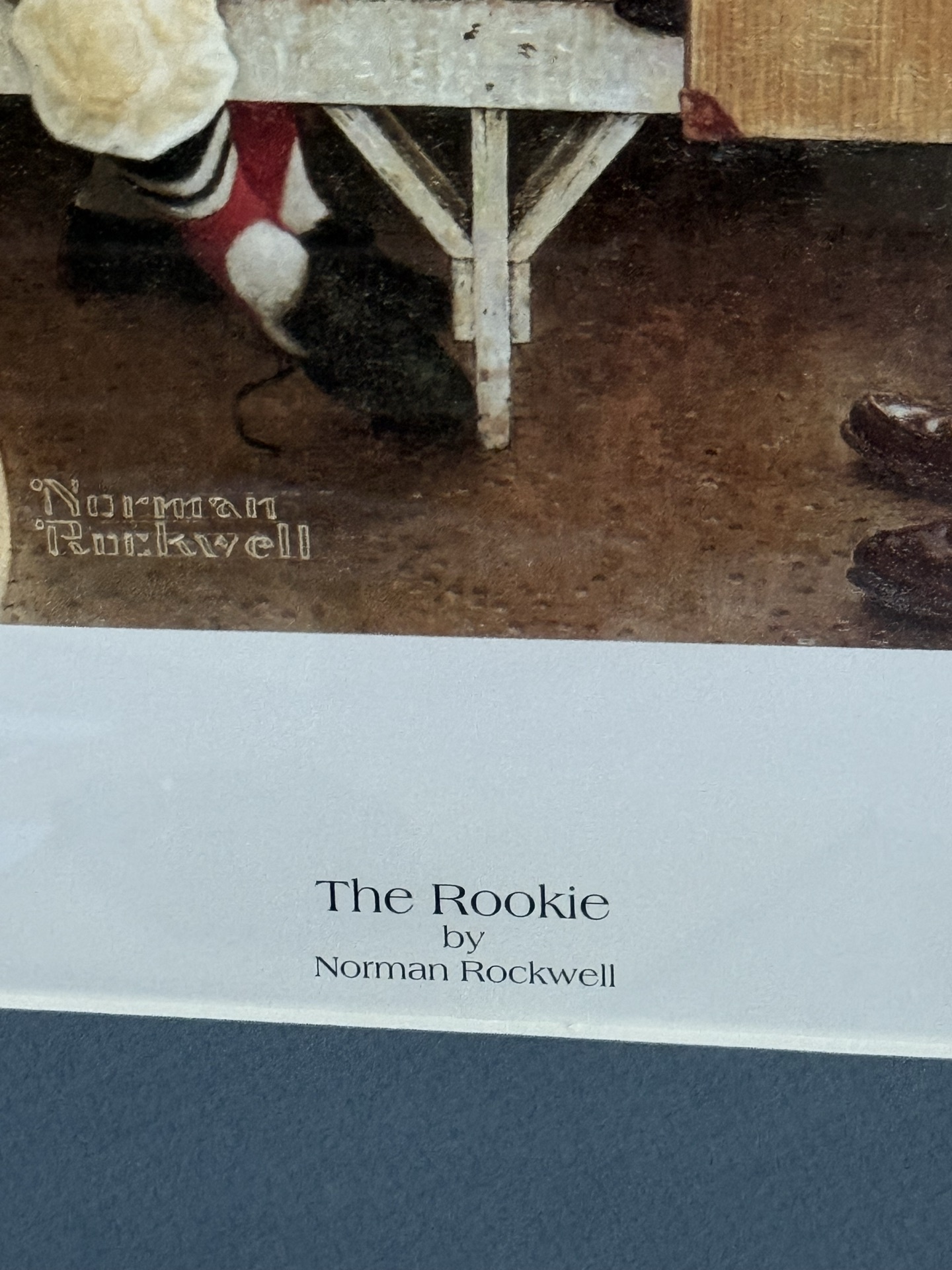 Framed Norman Rockwell Print: The Rookie - image 3 of 5