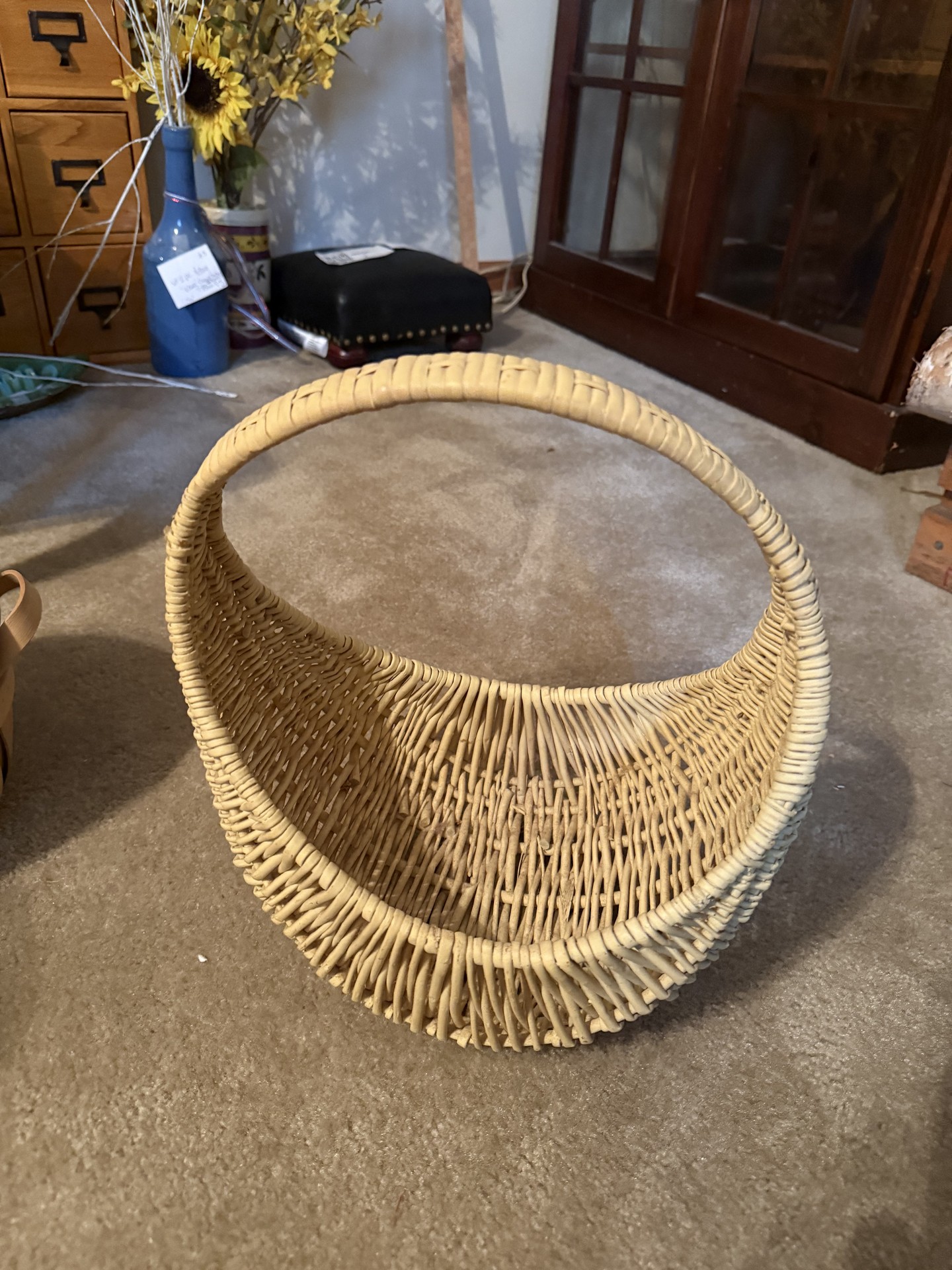 Assorted woven wicker baskets and containers - image 16 of 21