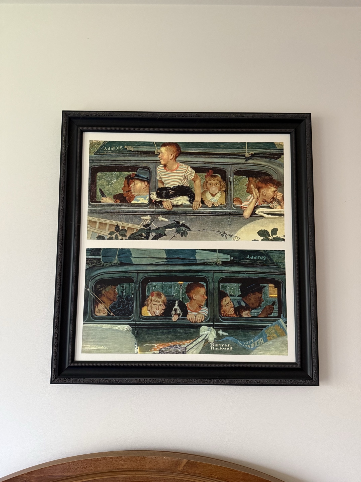 Norman Rockwell Two-Panel Framed Print: The Outings - image 3 of 6