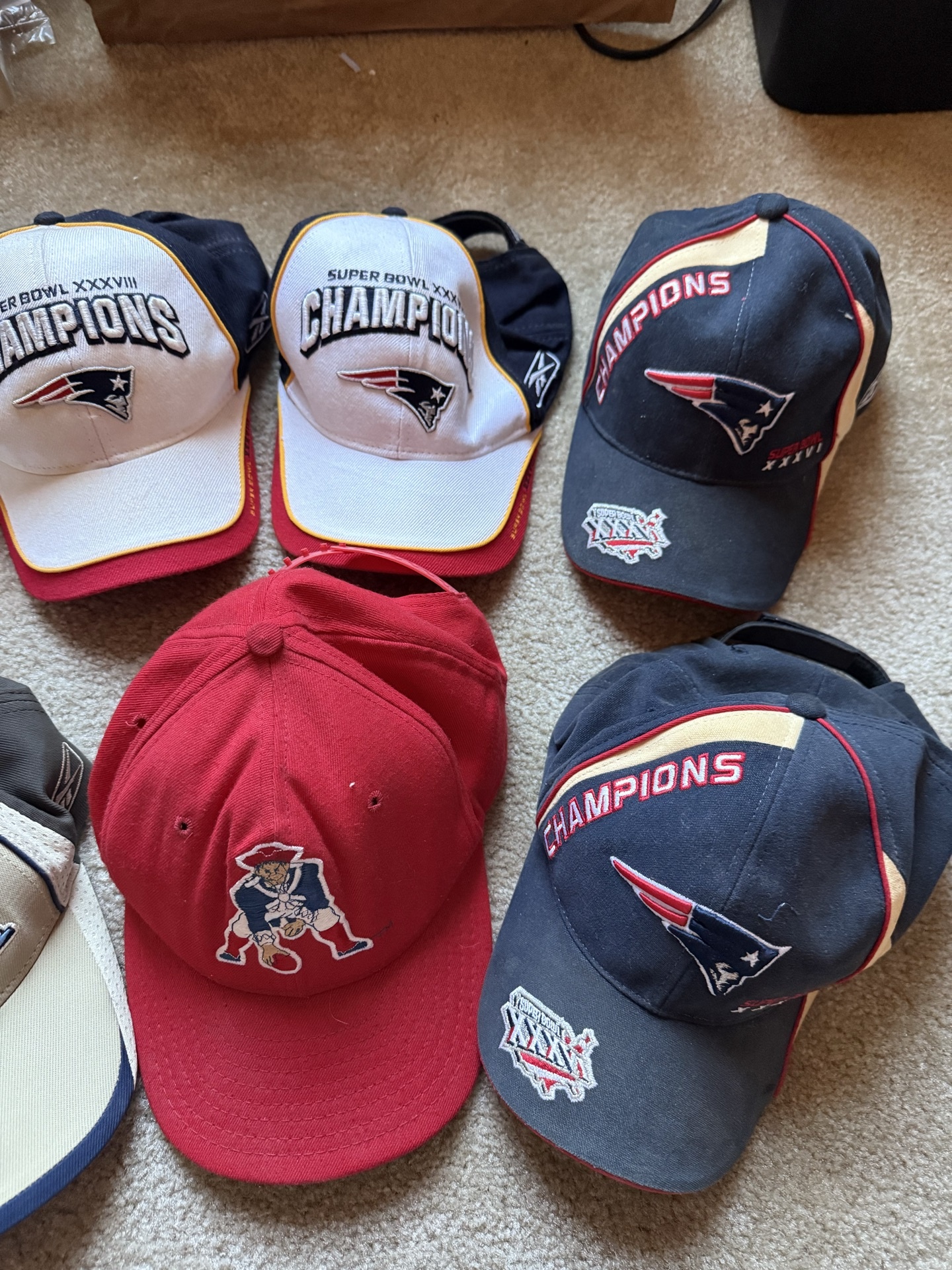 Seven Patriots NFL Championship Hats - image 3 of 5